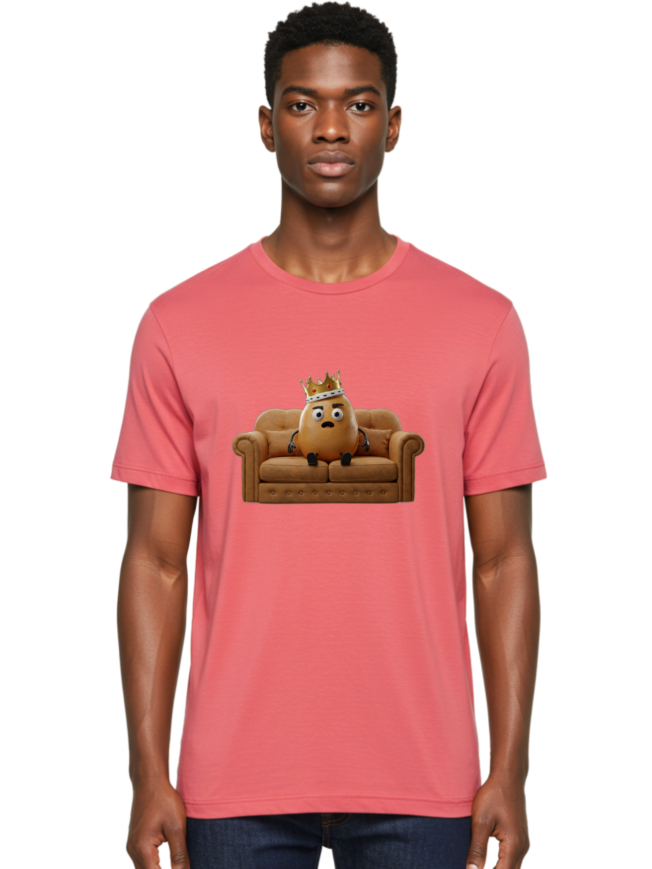 Sad-Potato-King-2 Men'S Graphic Tee, 100% Cotton, Comfortable Casual Summer Wear, Machine Washable, Vintage Camera, Old Camera, Antique Camera, Black Camera, Classic Photography, Photography Equipment, Nostalgic Device, Film Camera, Camera Art Bai339 28