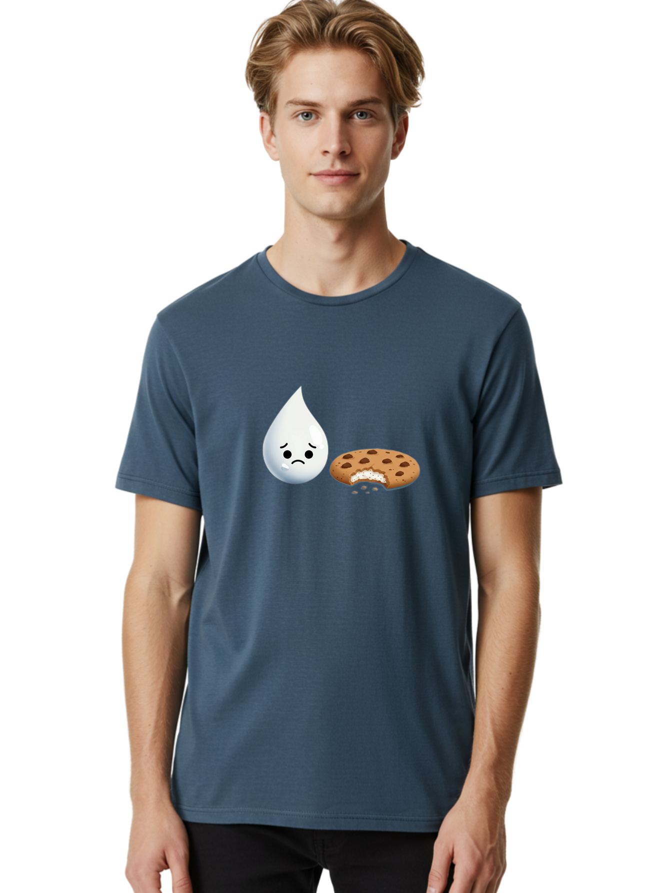 Sad-Water-Droplet-And-Cookie Men'S Graphic Tee, 100% Cotton, Comfortable Casual Summer Wear, Machine Washable, Vintage Camera, Old Camera, Antique Camera, Black Camera, Classic Photography, Photography Equipment, Nostalgic Device, Film Camera, Bai344 30