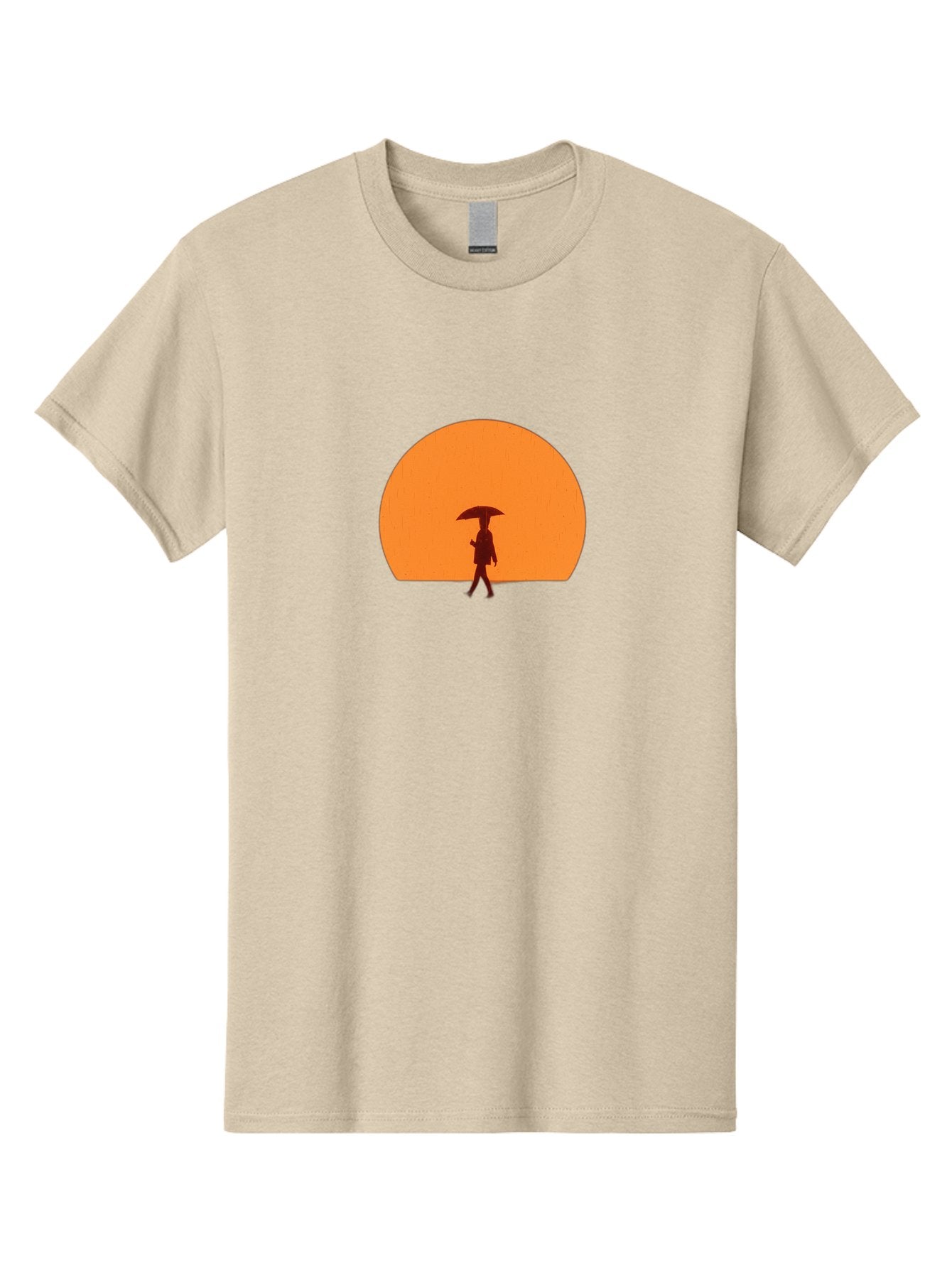 Silhouette-With-Umbrella Men'S Graphic Tee, 100% Cotton, Comfortable Casual Summer Wear, Machine Washable, Vintage Camera, Old Camera, Antique Camera, Black Camera, Classic Photography, Photography Equipment, Nostalgic Device, Film Camera, Bai359 11