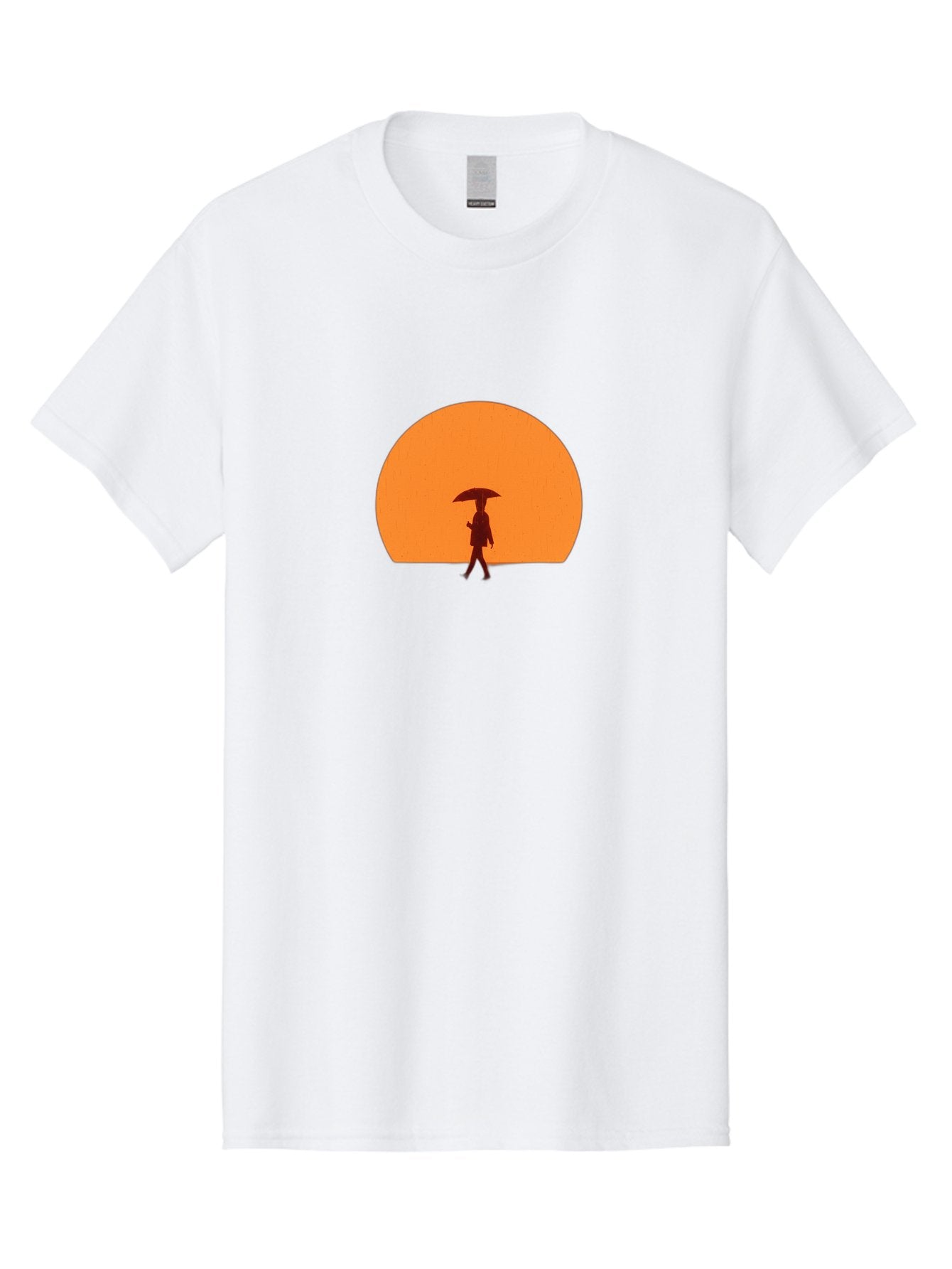 Silhouette-With-Umbrella Men'S Graphic Tee, 100% Cotton, Comfortable Casual Summer Wear, Machine Washable, Vintage Camera, Old Camera, Antique Camera, Black Camera, Classic Photography, Photography Equipment, Nostalgic Device, Film Camera, Bai359 8