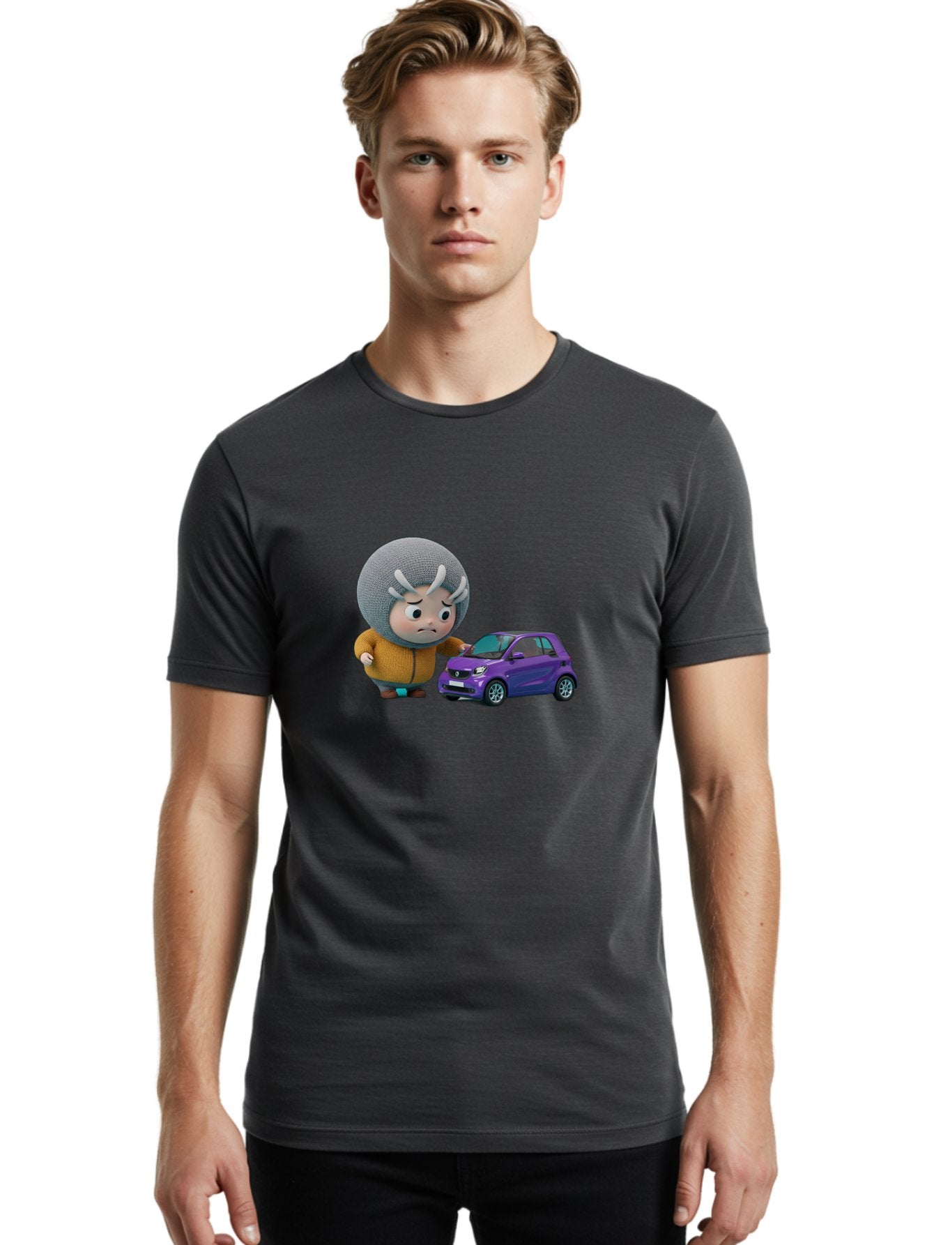 Smart-Car-Cartoon-Character Men'S Graphic Tee, 100% Cotton, Comfortable Casual Summer Wear, Machine Washable, Vintage Camera, Old Camera, Antique Camera, Black Camera, Classic Photography, Photography Equipment, Nostalgic Device, Film Camera, Bai365 21