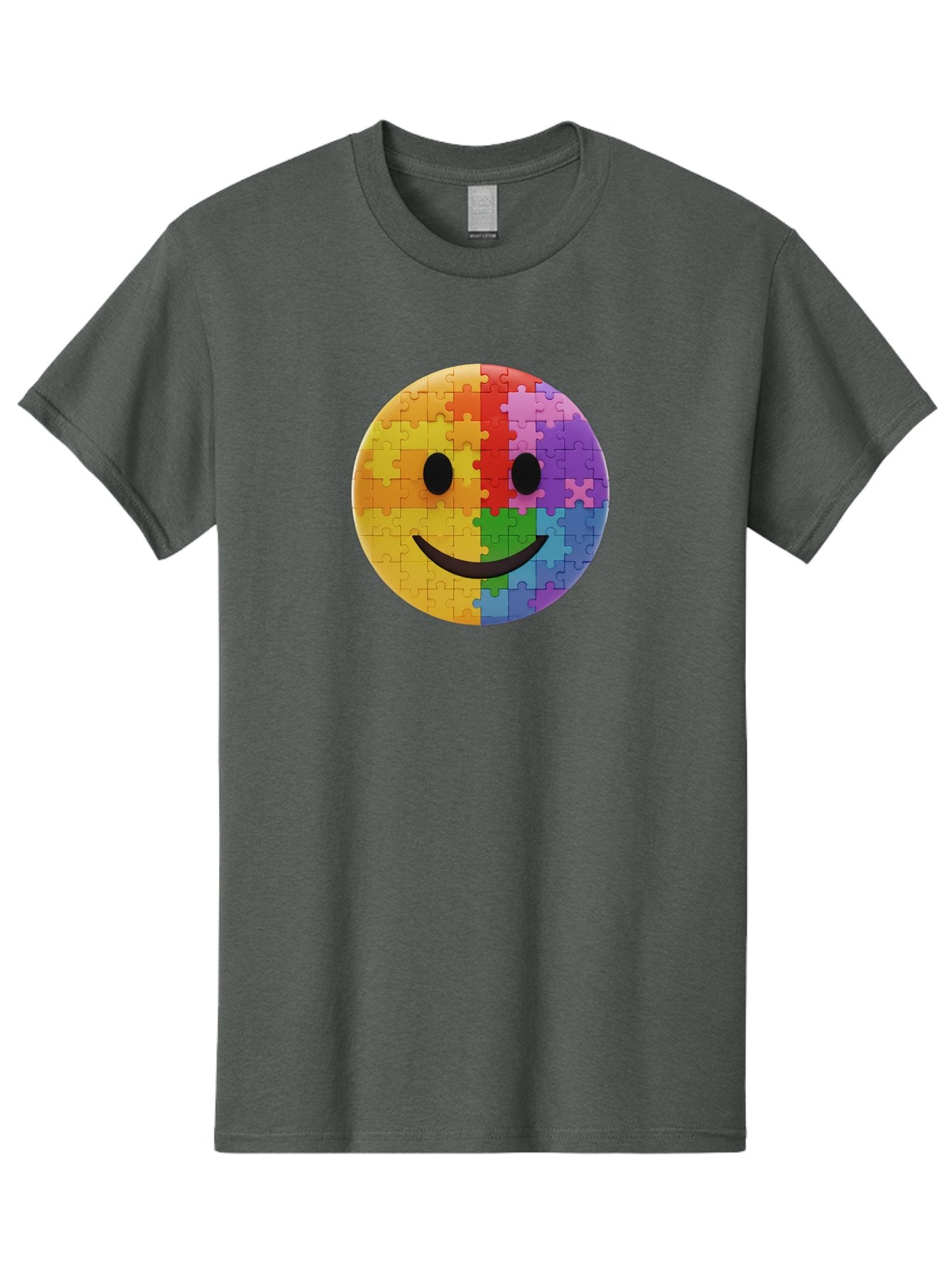Smiley-Face-Jigsaw Men'S Graphic Tee, 100% Cotton, Comfortable Casual Summer Wear, Machine Washable, Vintage Camera, Old Camera, Antique Camera, Black Camera, Classic Photography, Photography Equipment, Nostalgic Device, Film Camera, Bai373