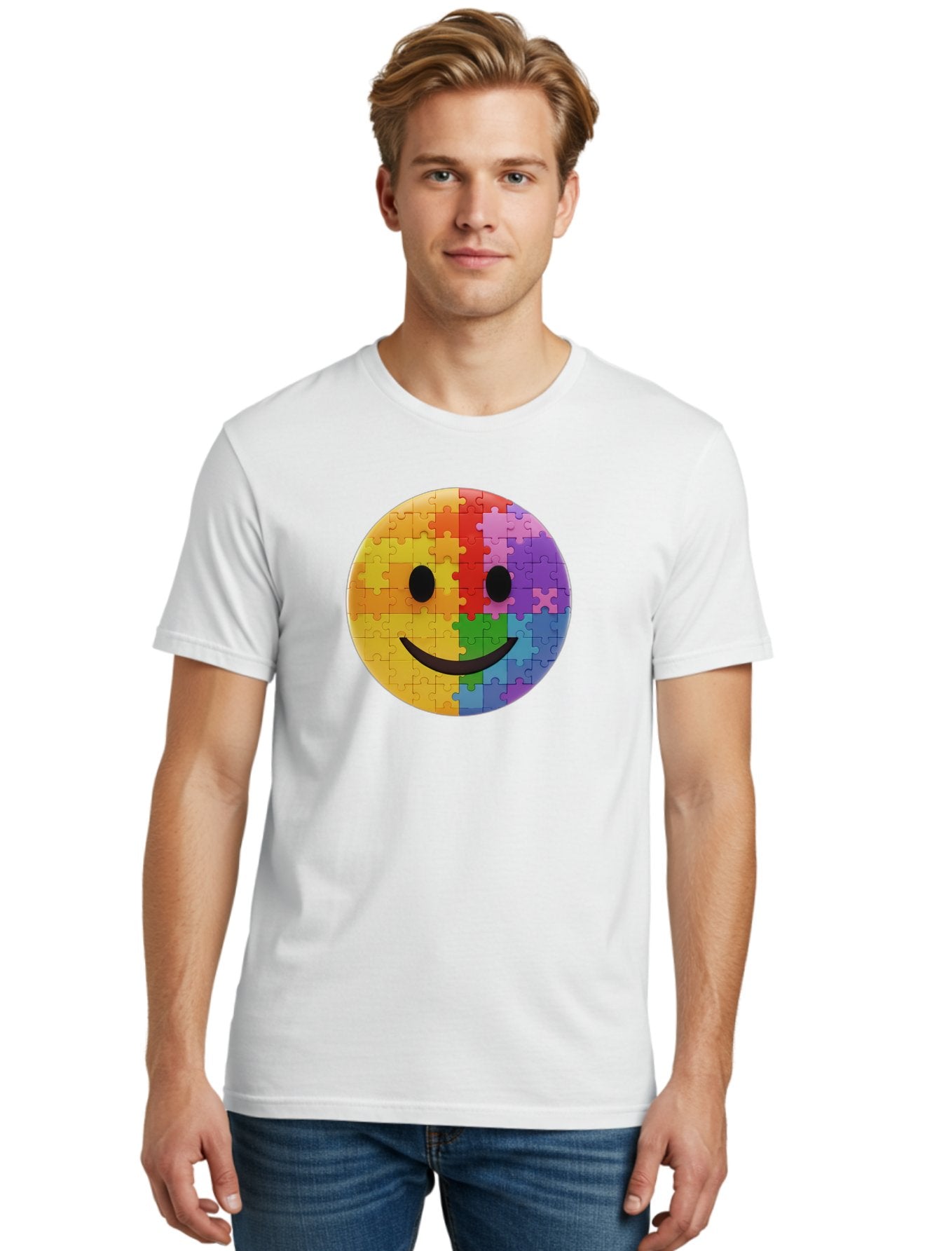 Smiley-Face-Jigsaw Men'S Graphic Tee, 100% Cotton, Comfortable Casual Summer Wear, Machine Washable, Vintage Camera, Old Camera, Antique Camera, Black Camera, Classic Photography, Photography Equipment, Nostalgic Device, Film Camera, Bai373 20