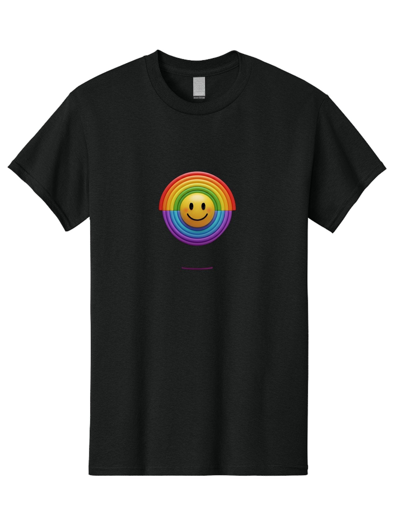 Smiley-Rainbow-1 Men'S Graphic Tee, 100% Cotton, Comfortable Casual Summer Wear, Machine Washable, Vintage Camera, Old Camera, Antique Camera, Black Camera, Classic Photography, Photography Equipment, Nostalgic Device, Film Camera, Camera Art Bai378 6