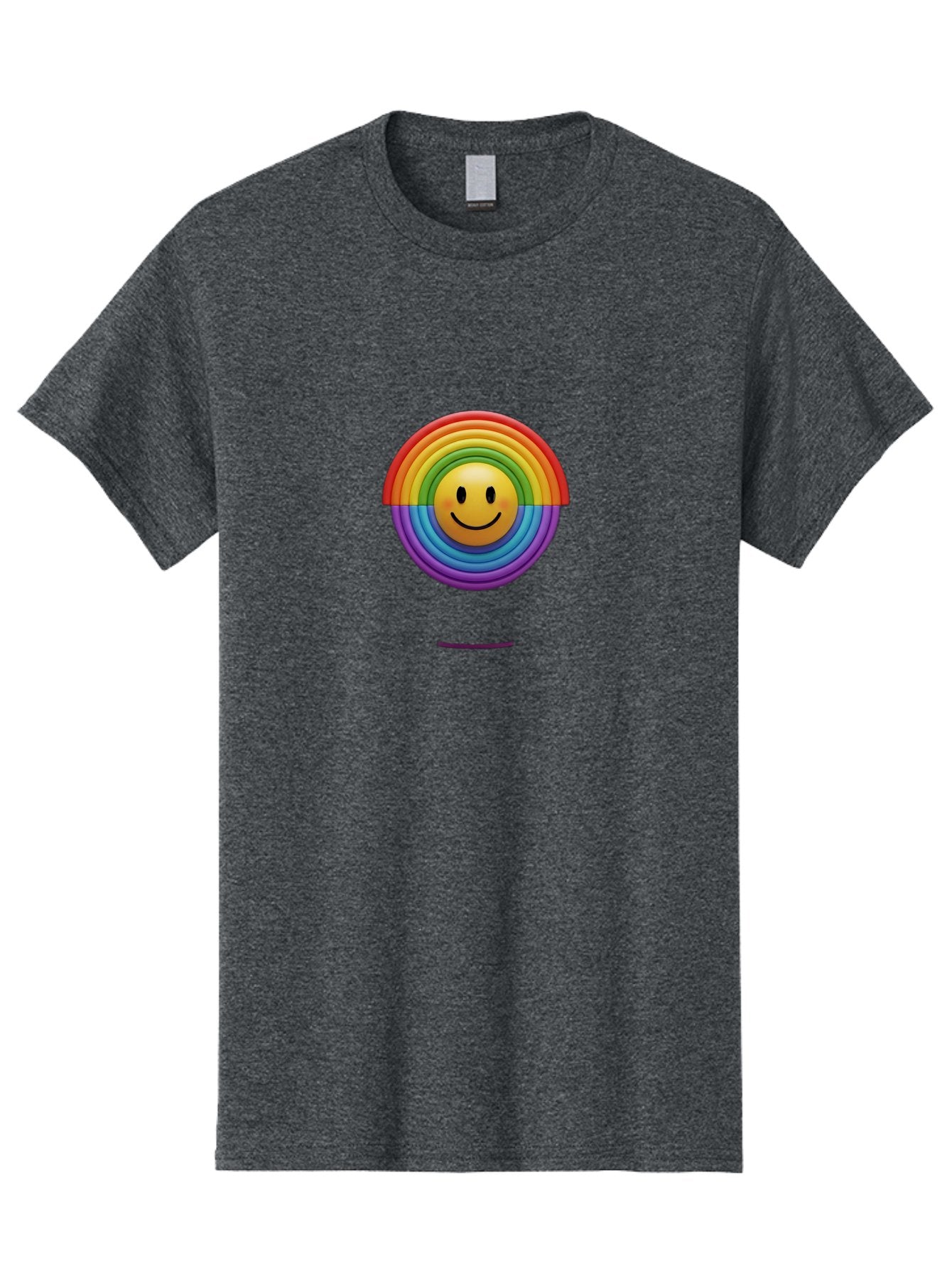 Smiley-Rainbow-1 Men'S Graphic Tee, 100% Cotton, Comfortable Casual Summer Wear, Machine Washable, Vintage Camera, Old Camera, Antique Camera, Black Camera, Classic Photography, Photography Equipment, Nostalgic Device, Film Camera, Camera Art Bai378 10