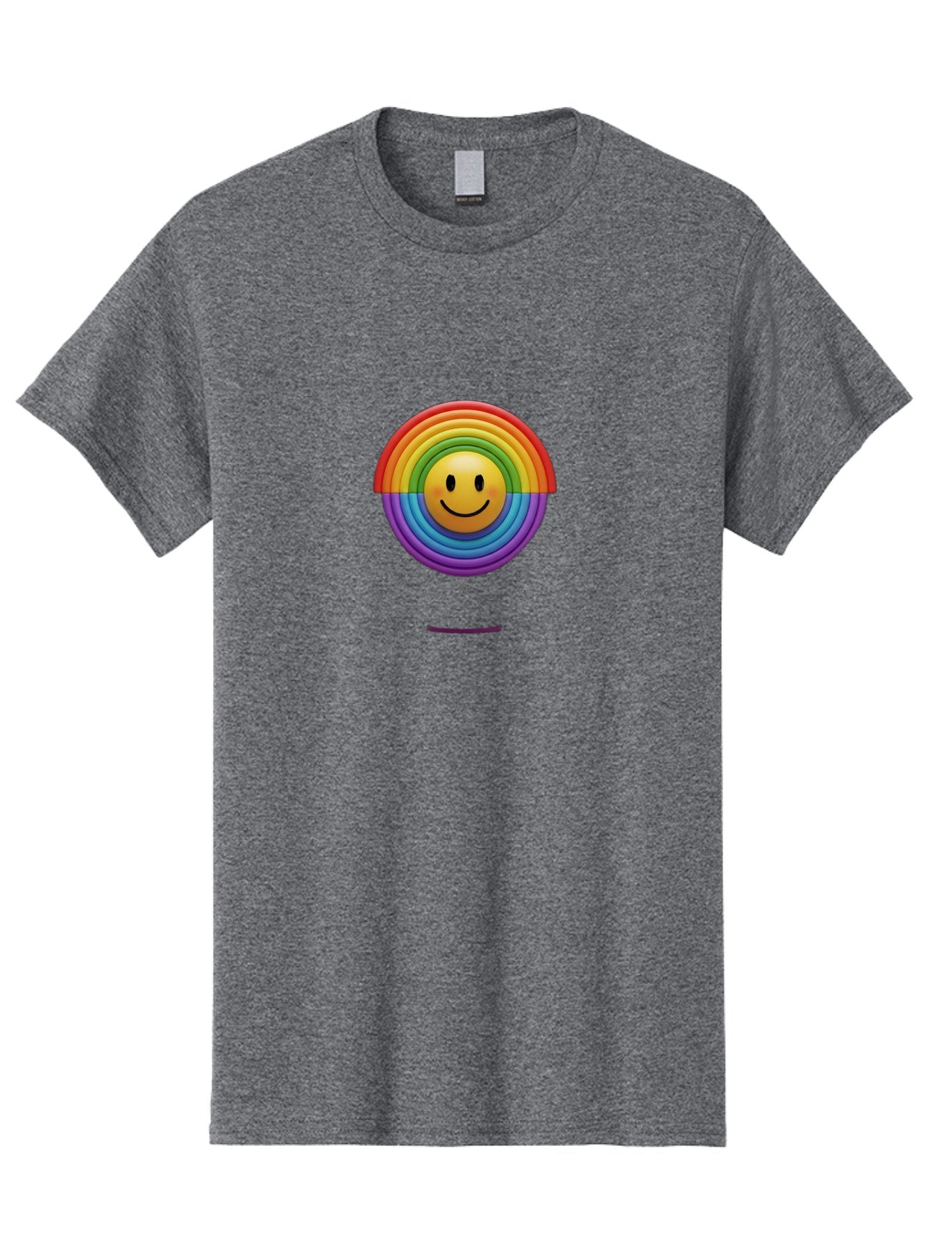 Smiley-Rainbow-1 Men'S Graphic Tee, 100% Cotton, Comfortable Casual Summer Wear, Machine Washable, Vintage Camera, Old Camera, Antique Camera, Black Camera, Classic Photography, Photography Equipment, Nostalgic Device, Film Camera, Camera Art Bai378 3