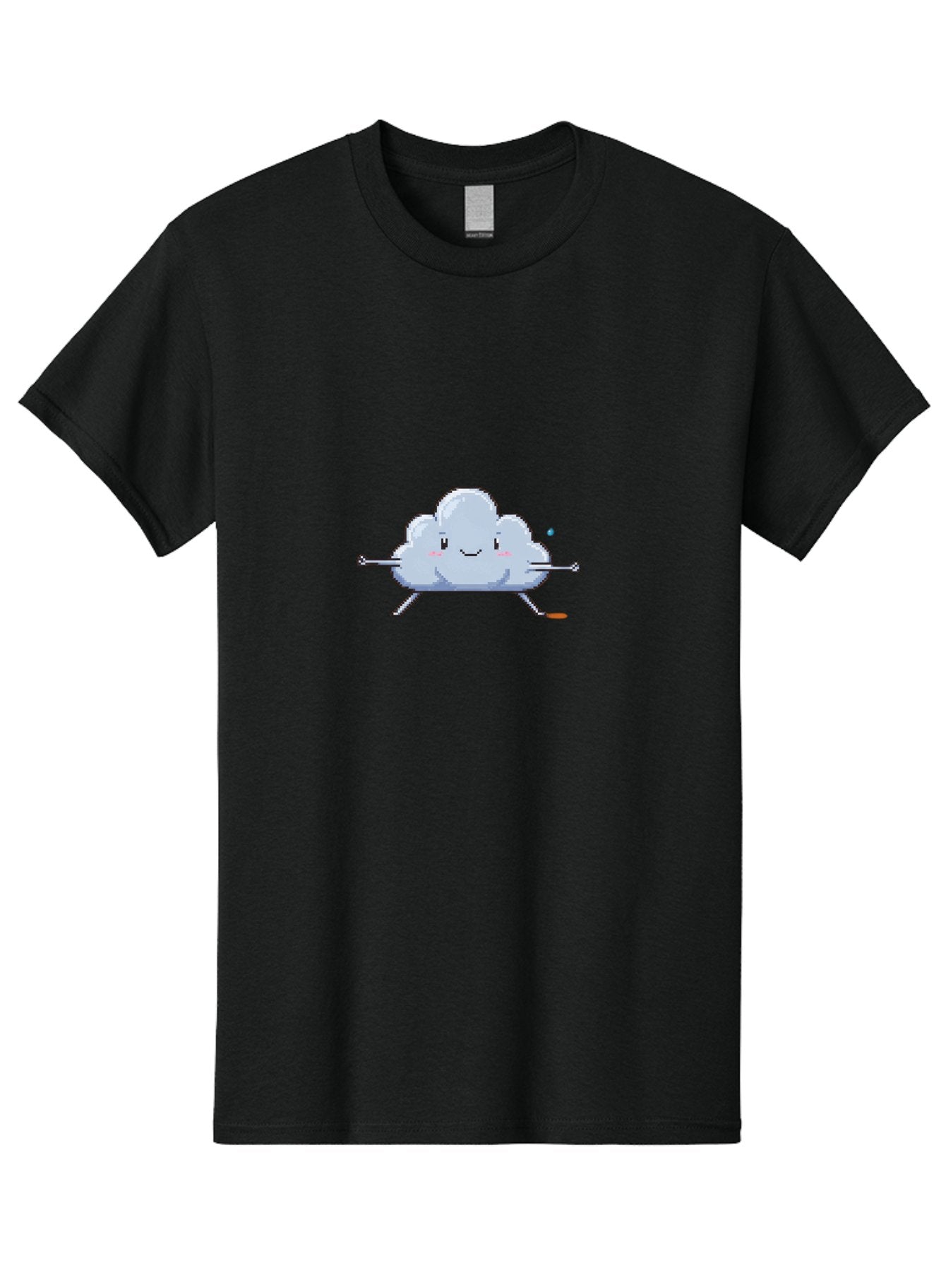 Smiling-Cloud-Character Men'S Graphic Tee, 100% Cotton, Comfortable Casual Summer Wear, Machine Washable, Vintage Camera, Old Camera, Antique Camera, Black Camera, Classic Photography, Photography Equipment, Nostalgic Device, Film Camera, Bai385
