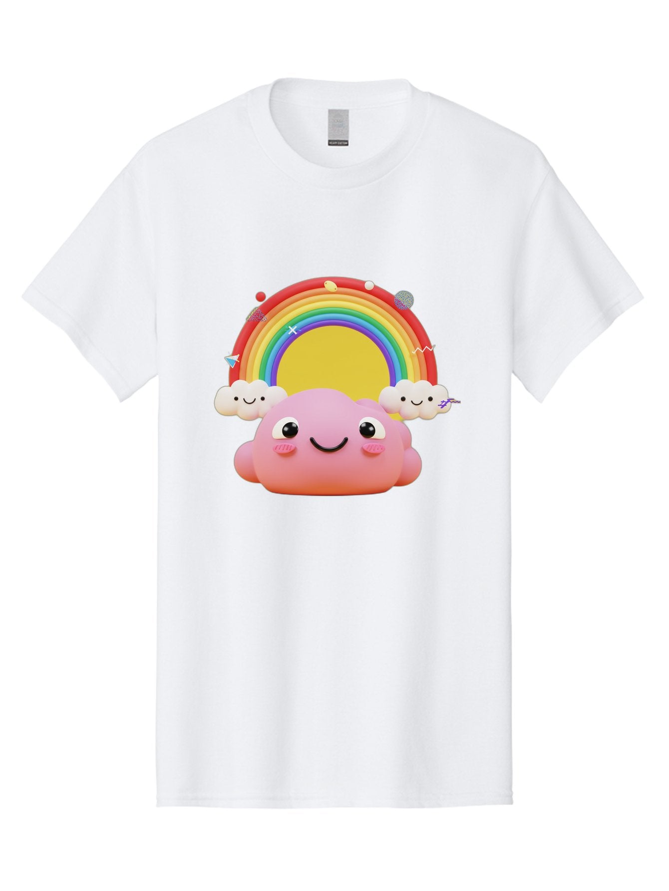 Smiling-Pink-Cloud-With-Rainbow Men'S Graphic Tee, 100% Cotton, Comfortable Casual Summer Wear, Machine Washable, Vintage Camera, Old Camera, Antique Camera, Black Camera, Classic Photography, Photography Equipment, Nostalgic Device, Bai389 11
