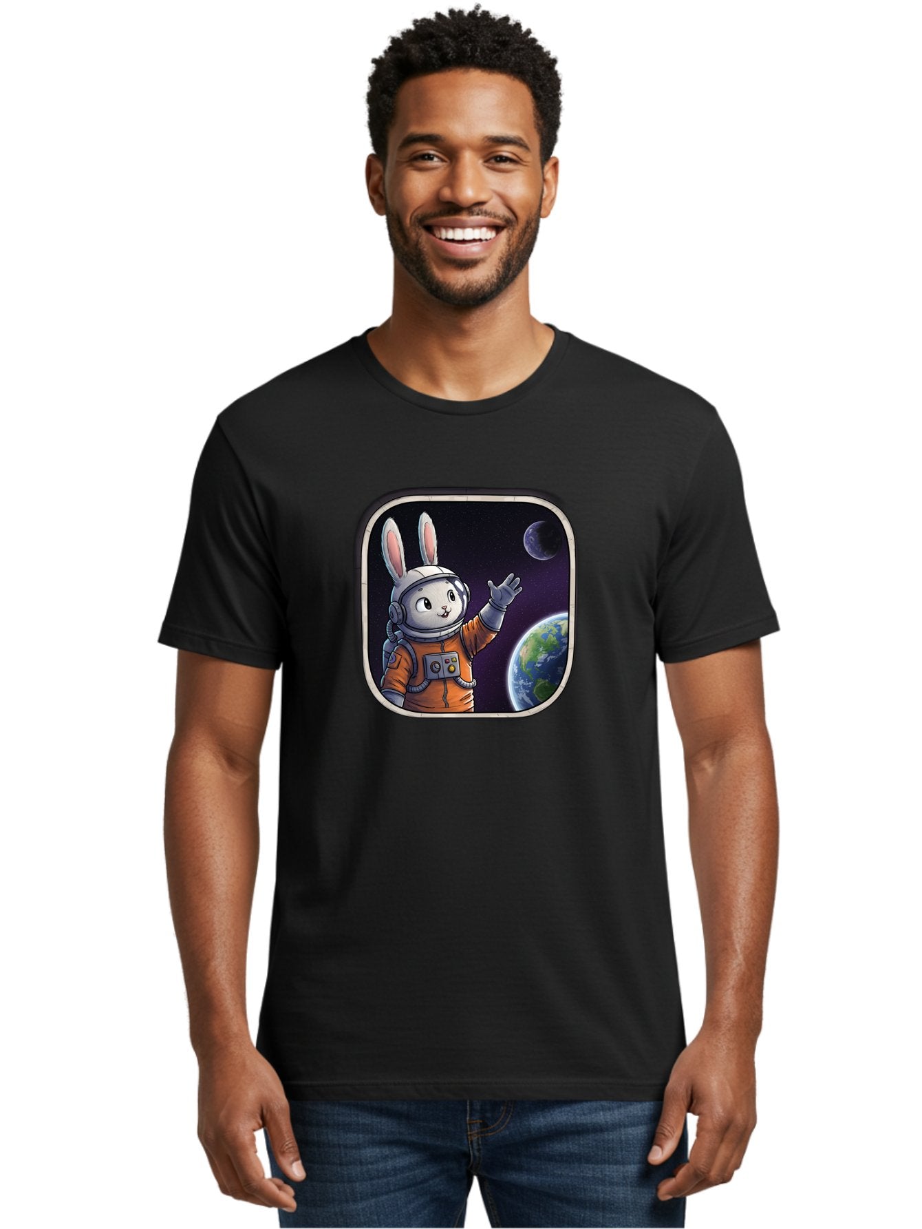 Space-Bunny-8 Men'S Graphic Tee, 100% Cotton, Comfortable Casual Summer Wear, Machine Washable, Vintage Camera, Old Camera, Antique Camera, Black Camera, Classic Photography, Photography Equipment, Nostalgic Device, Film Camera, Camera Art Bai405 29