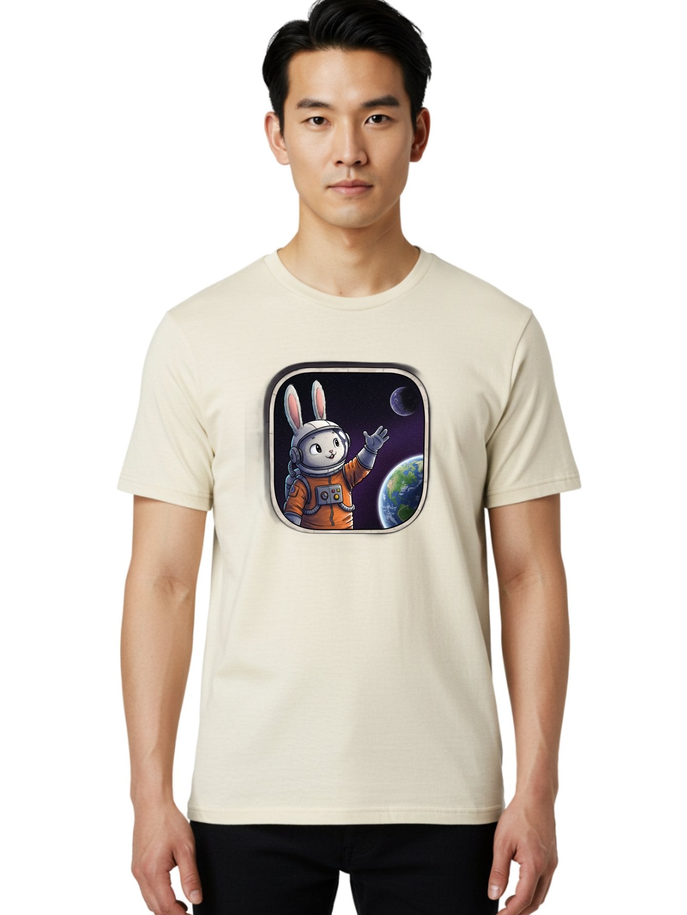 Space-Bunny-8 Men'S Graphic Tee, 100% Cotton, Comfortable Casual Summer Wear, Machine Washable, Vintage Camera, Old Camera, Antique Camera, Black Camera, Classic Photography, Photography Equipment, Nostalgic Device, Film Camera, Camera Art Bai405 19