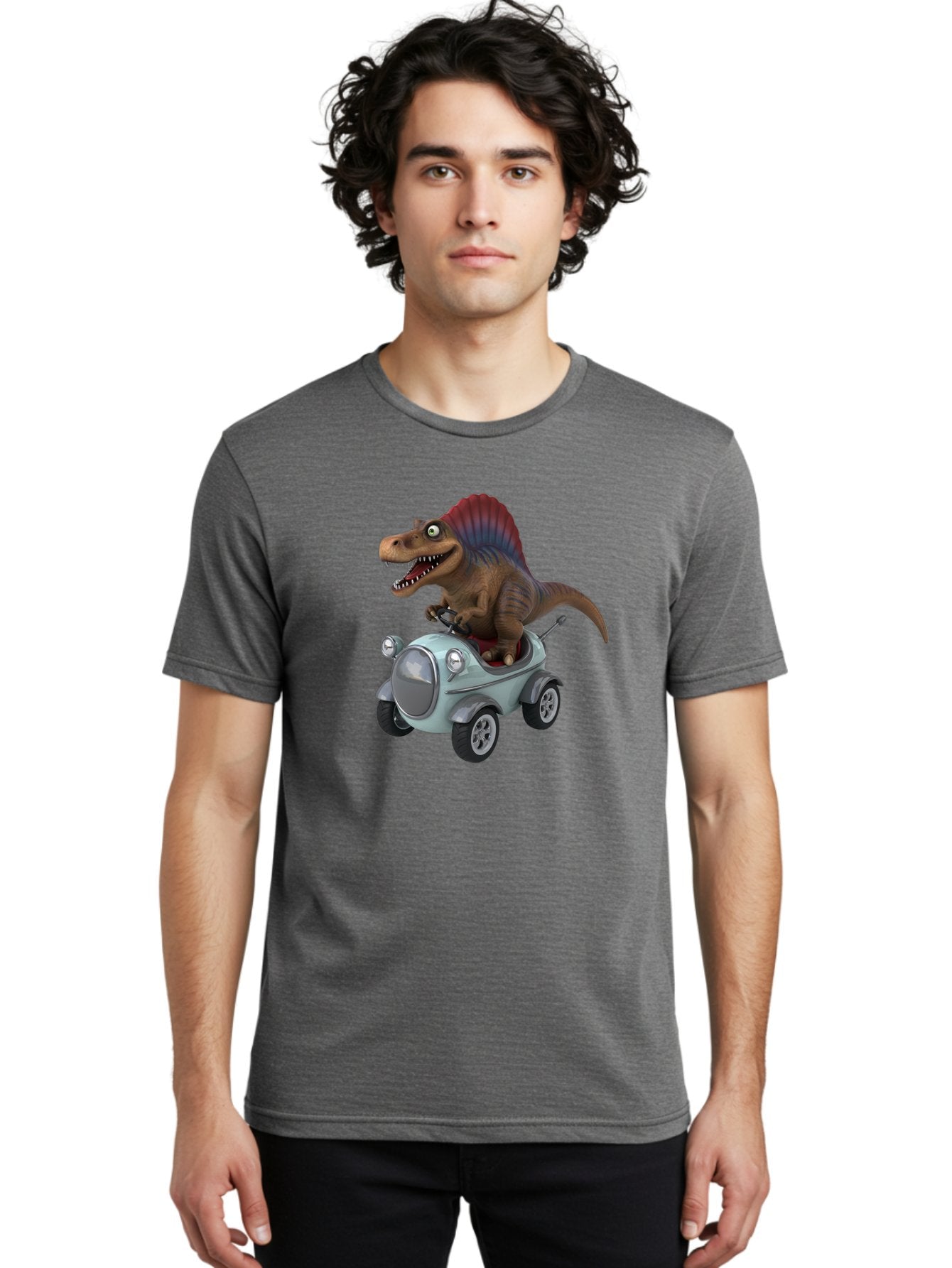 Spinosaurus-Driving-A-Car Men'S Graphic Tee, 100% Cotton, Comfortable Casual Summer Wear, Machine Washable, Vintage Camera, Old Camera, Antique Camera, Black Camera, Classic Photography, Photography Equipment, Nostalgic Device, Film Camera, Bai413 17