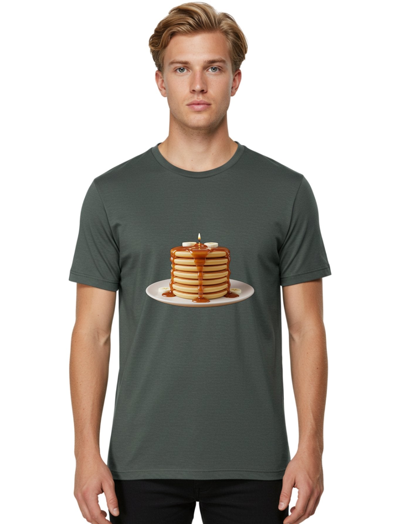 Stack-Of-Pancakes Men'S Graphic Tee, 100% Cotton, Comfortable Casual Summer Wear, Machine Washable, Vintage Camera, Old Camera, Antique Camera, Black Camera, Classic Photography, Photography Equipment, Nostalgic Device, Film Camera, Camera Art Bai415 30