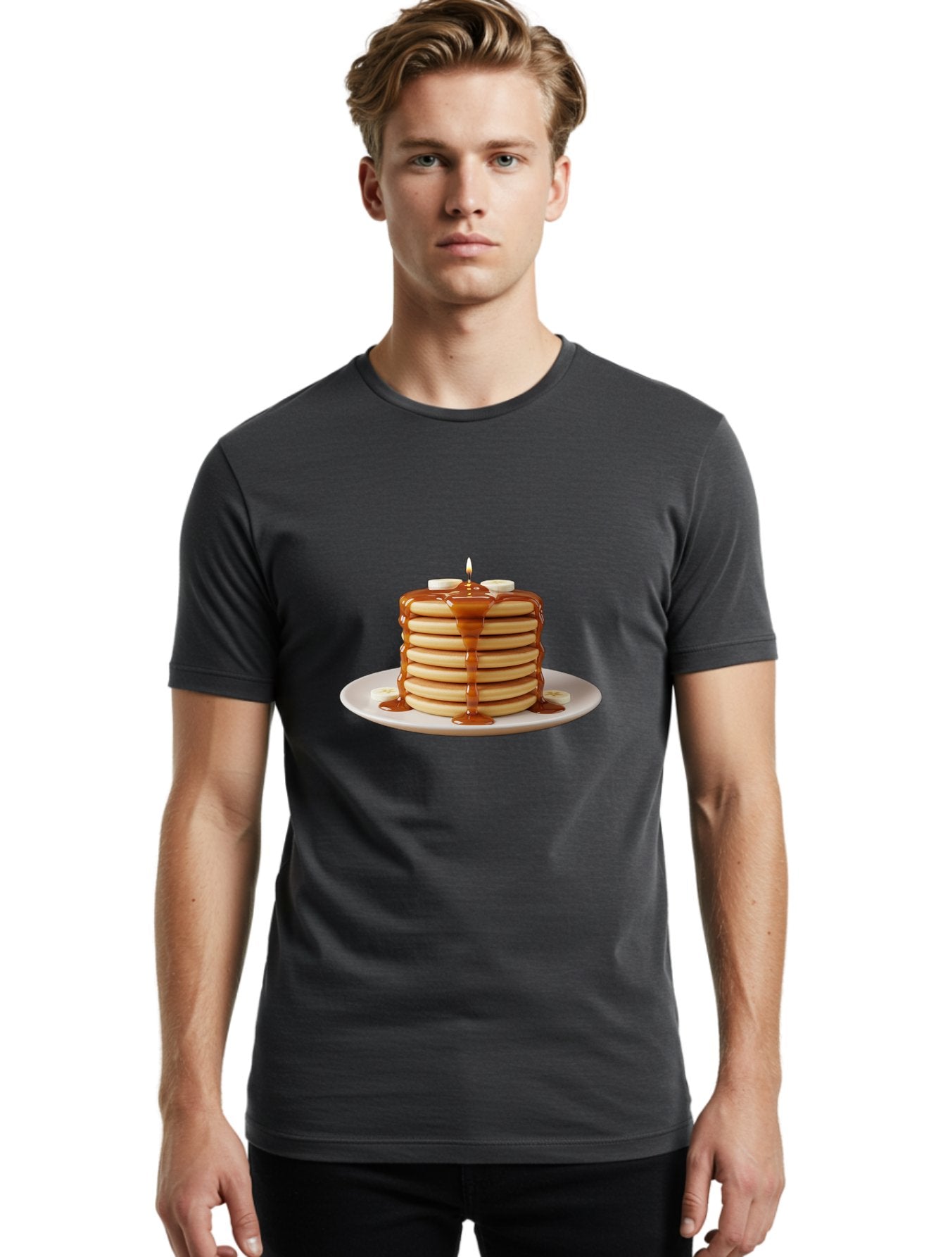 Stack-Of-Pancakes Men'S Graphic Tee, 100% Cotton, Comfortable Casual Summer Wear, Machine Washable, Vintage Camera, Old Camera, Antique Camera, Black Camera, Classic Photography, Photography Equipment, Nostalgic Device, Film Camera, Camera Art Bai415 27
