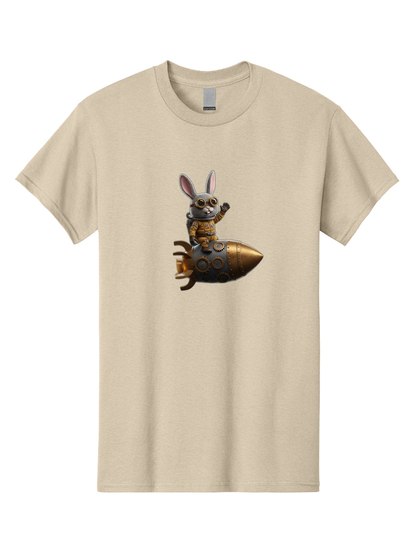 Steampunk-Bunny-Rocket Men'S Graphic Tee, 100% Cotton, Comfortable Casual Summer Wear, Machine Washable, Vintage Camera, Old Camera, Antique Camera, Black Camera, Classic Photography, Photography Equipment, Nostalgic Device, Film Camera, Bai419 6