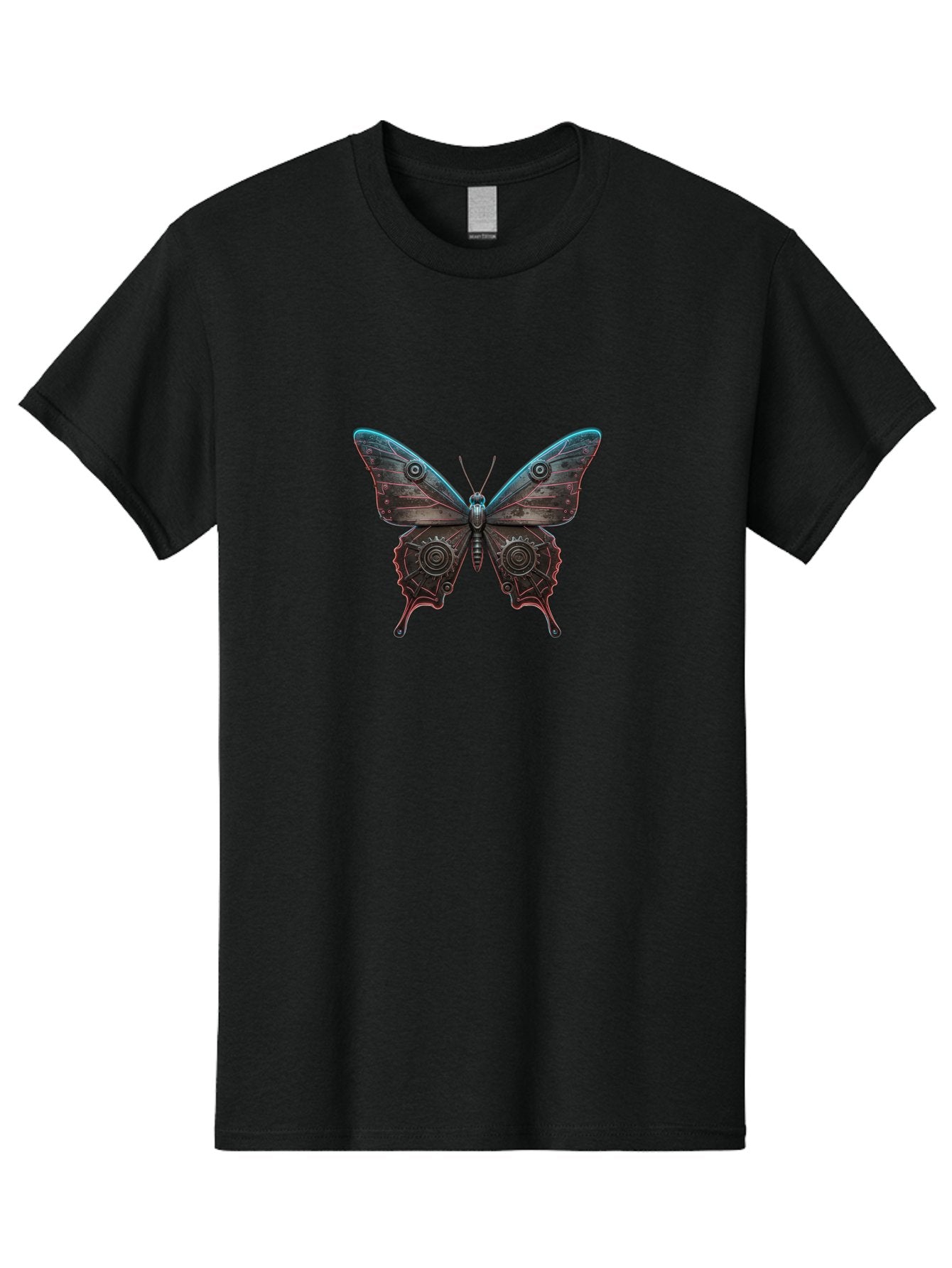 Steampunk-Butterfly Men'S Graphic Tee, 100% Cotton, Comfortable Casual Summer Wear, Machine Washable, Vintage Camera, Old Camera, Antique Camera, Black Camera, Classic Photography, Photography Equipment, Nostalgic Device, Film Camera, Bai420 13
