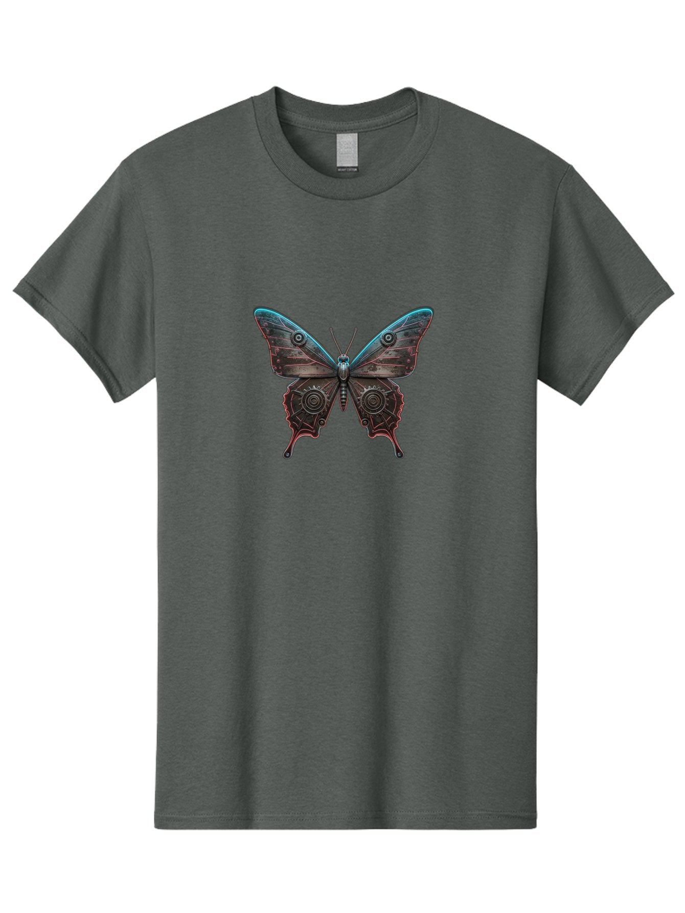 Steampunk-Butterfly Men'S Graphic Tee, 100% Cotton, Comfortable Casual Summer Wear, Machine Washable, Vintage Camera, Old Camera, Antique Camera, Black Camera, Classic Photography, Photography Equipment, Nostalgic Device, Film Camera, Bai420 15