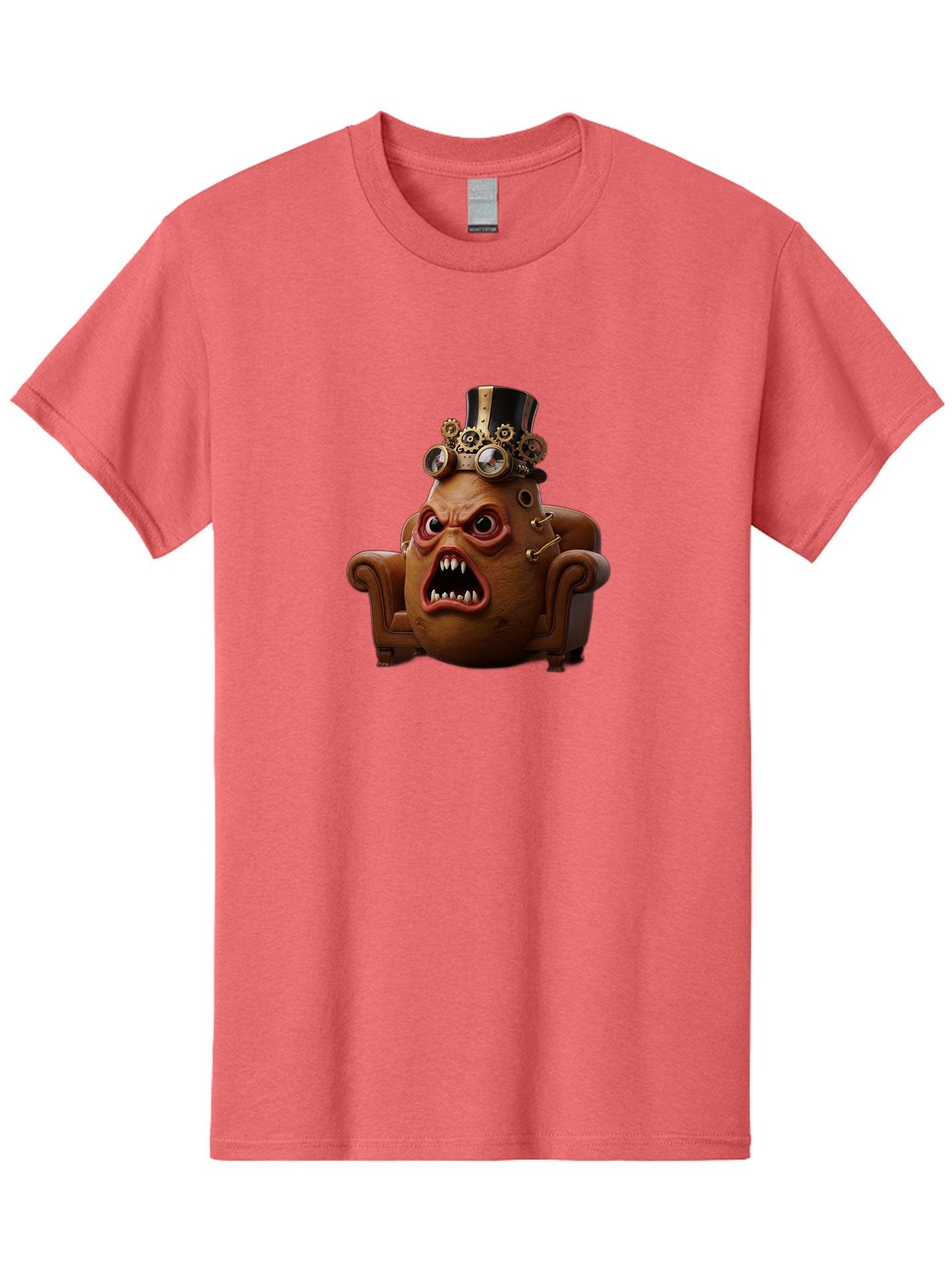 Steampunk-Potato Men'S Graphic Tee, 100% Cotton, Comfortable Casual Summer Wear, Machine Washable, Vintage Camera, Old Camera, Antique Camera, Black Camera, Classic Photography, Photography Equipment, Nostalgic Device, Film Camera, Camera Art Bai424 5