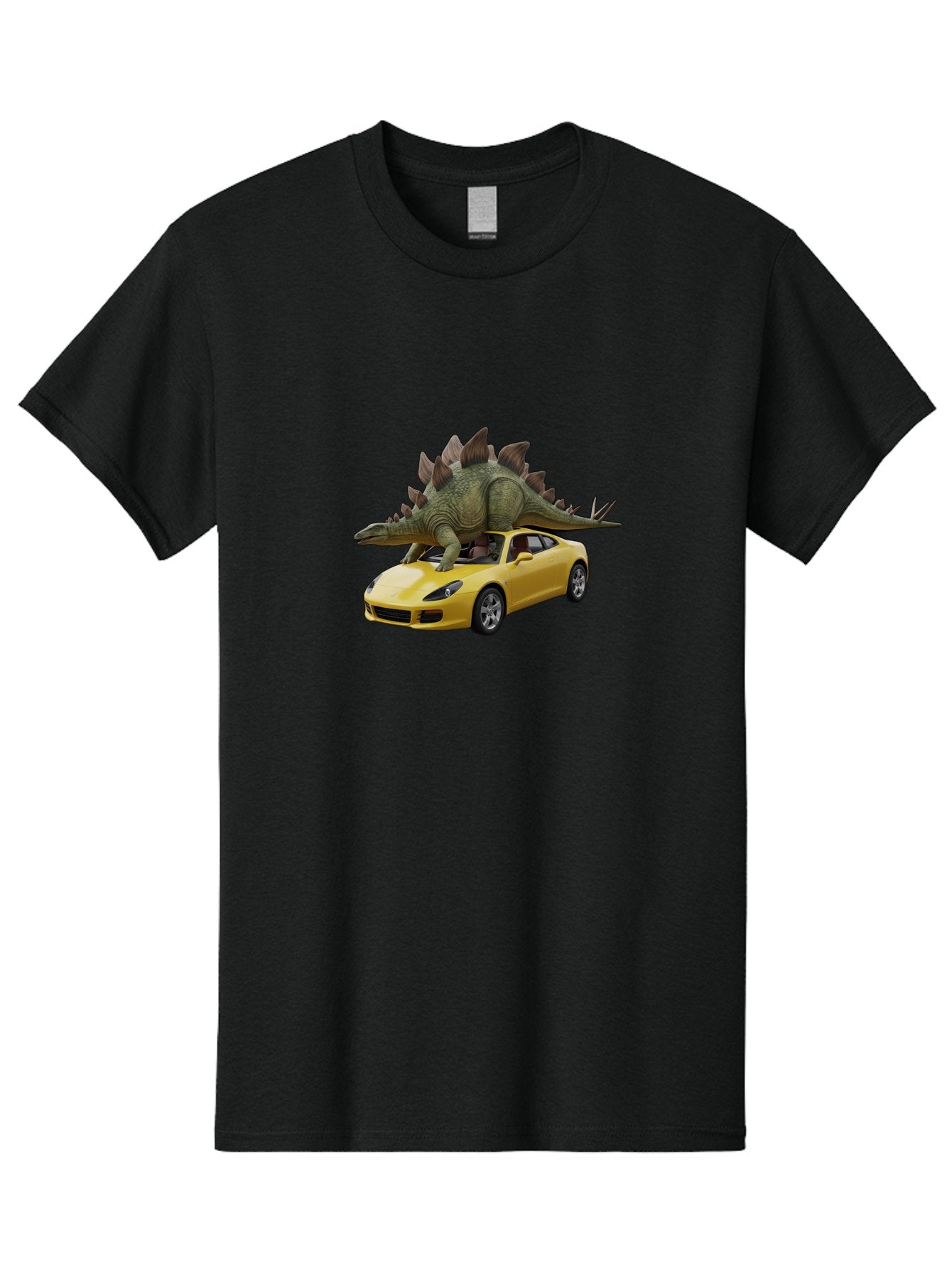 Stegosaurus-On-Porsche Men'S Graphic Tee, 100% Cotton, Comfortable Casual Summer Wear, Machine Washable, Vintage Camera, Old Camera, Antique Camera, Black Camera, Classic Photography, Photography Equipment, Nostalgic Device, Film Camera, Bai426 12