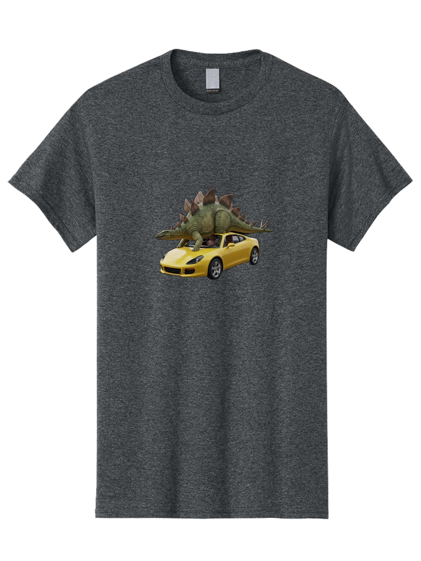Stegosaurus-On-Porsche Men'S Graphic Tee, 100% Cotton, Comfortable Casual Summer Wear, Machine Washable, Vintage Camera, Old Camera, Antique Camera, Black Camera, Classic Photography, Photography Equipment, Nostalgic Device, Film Camera, Bai426 7