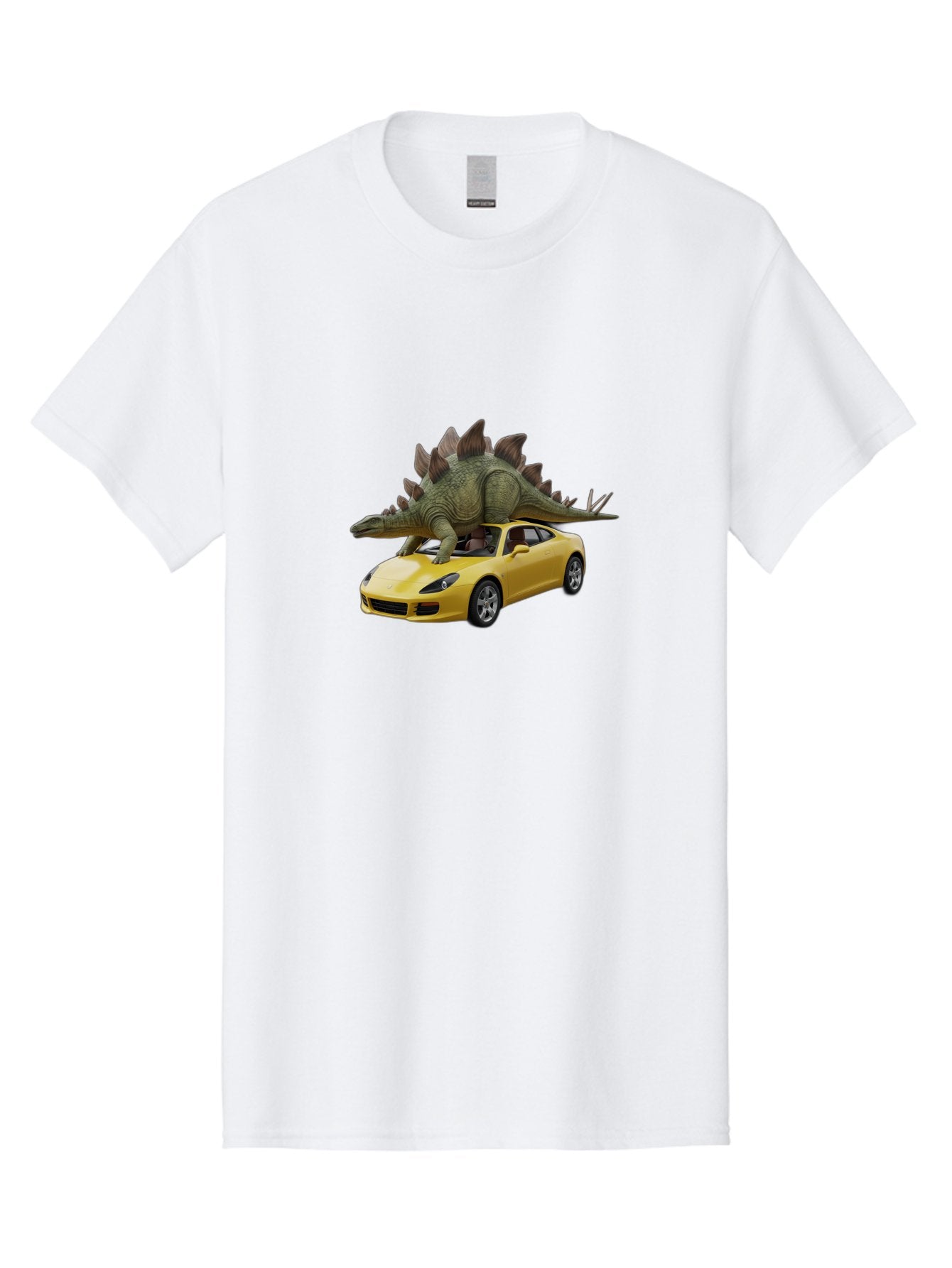 Stegosaurus-On-Porsche Men'S Graphic Tee, 100% Cotton, Comfortable Casual Summer Wear, Machine Washable, Vintage Camera, Old Camera, Antique Camera, Black Camera, Classic Photography, Photography Equipment, Nostalgic Device, Film Camera, Bai426