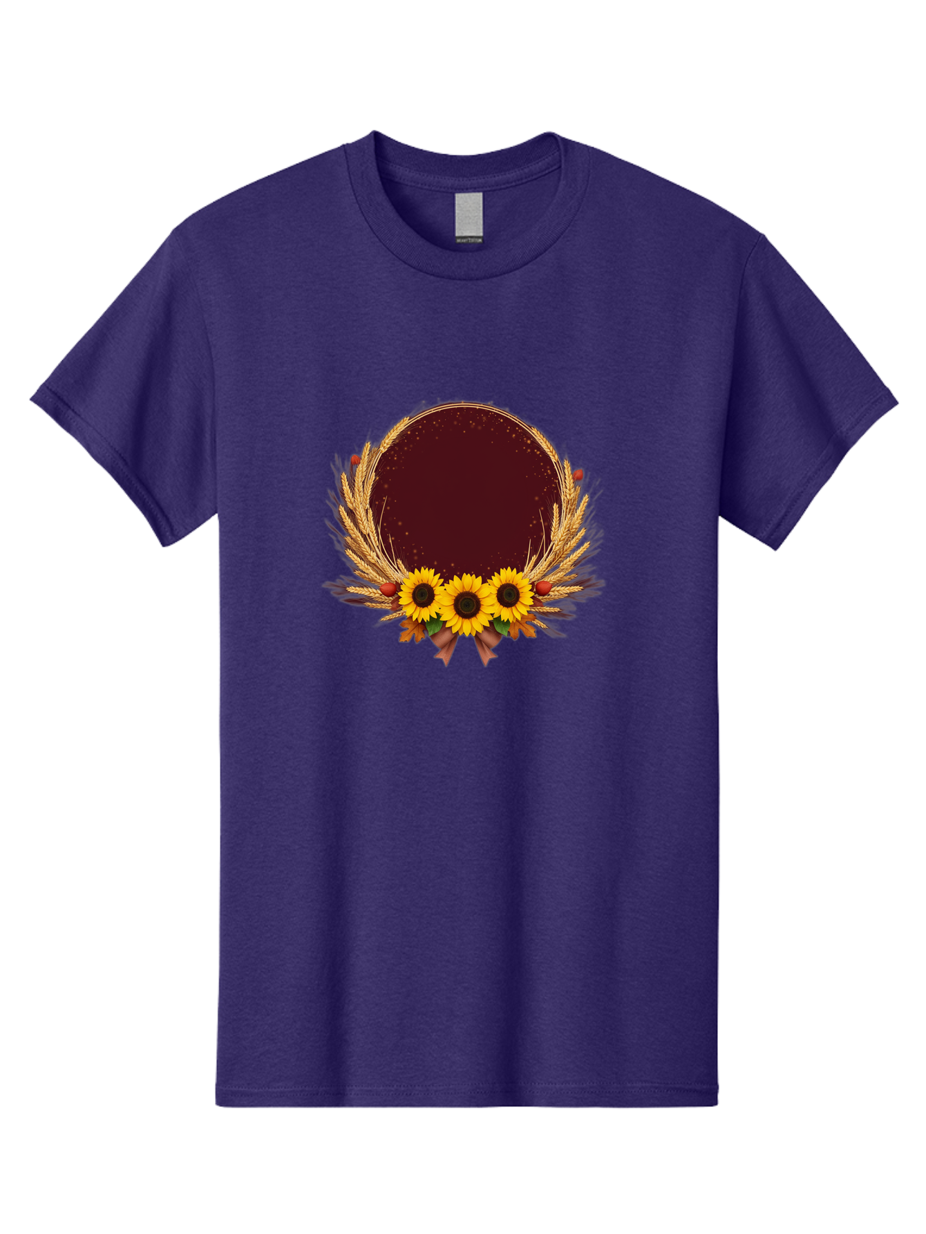 Sunflower-Wreath-Frame Men'S Graphic Tee, 100% Cotton, Comfortable Casual Summer Wear, Machine Washable, Vintage Camera, Old Camera, Antique Camera, Black Camera, Classic Photography, Photography Equipment, Nostalgic Device, Film Camera, Bai430 5