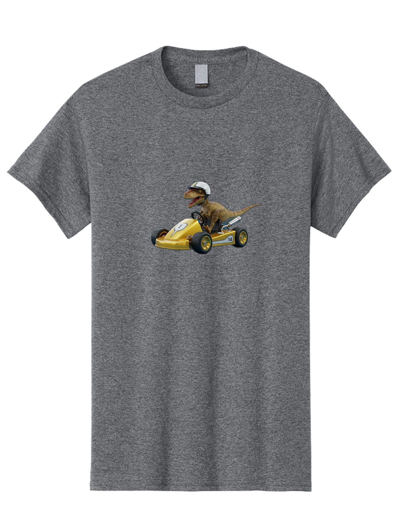 T-Rex-Go-Kart-14 Men'S Graphic Tee, 100% Cotton, Comfortable Casual Summer Wear, Machine Washable, Vintage Camera, Old Camera, Antique Camera, Black Camera, Classic Photography, Photography Equipment, Nostalgic Device, Film Camera, Camera Art Bai436