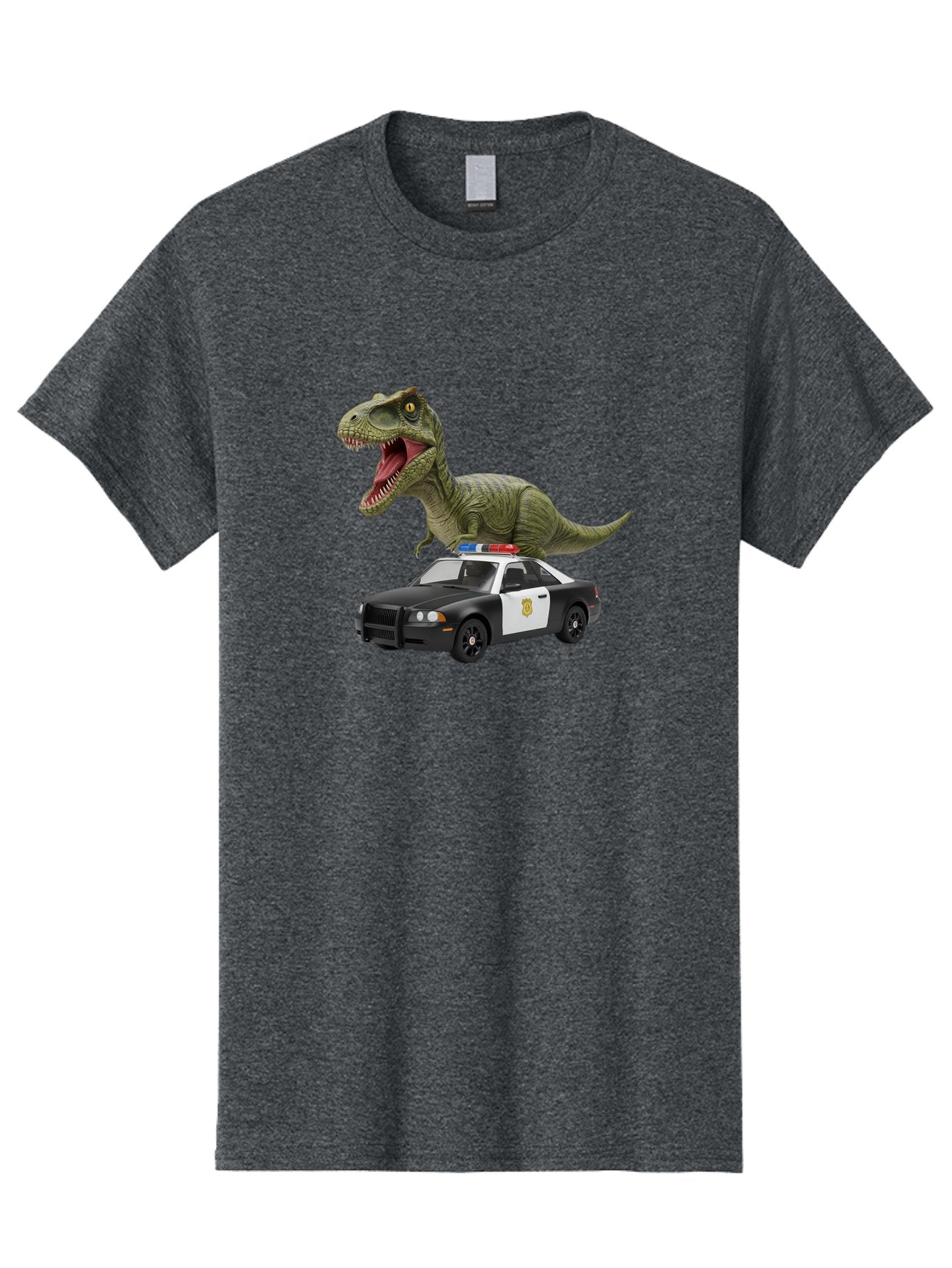 T-Rex-Police-Car Men'S Graphic Tee, 100% Cotton, Comfortable Casual Summer Wear, Machine Washable, Vintage Camera, Old Camera, Antique Camera, Black Camera, Classic Photography, Photography Equipment, Nostalgic Device, Film Camera, Camera Art Bai441 15