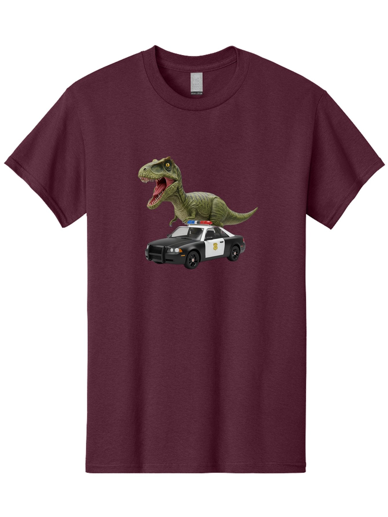 T-Rex-Police-Car Men'S Graphic Tee, 100% Cotton, Comfortable Casual Summer Wear, Machine Washable, Vintage Camera, Old Camera, Antique Camera, Black Camera, Classic Photography, Photography Equipment, Nostalgic Device, Film Camera, Camera Art Bai441 13