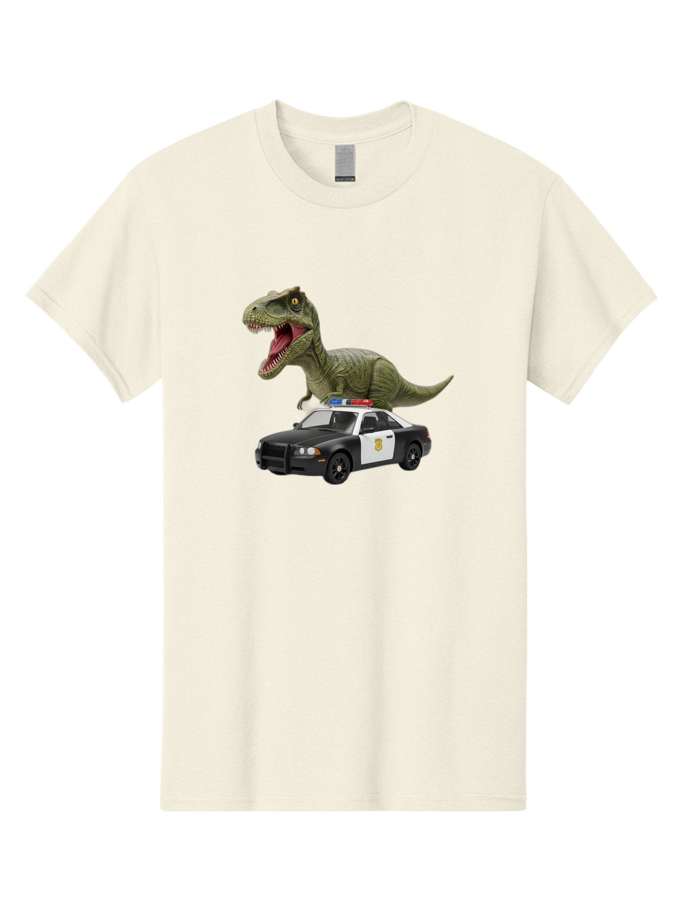 T-Rex-Police-Car Men'S Graphic Tee, 100% Cotton, Comfortable Casual Summer Wear, Machine Washable, Vintage Camera, Old Camera, Antique Camera, Black Camera, Classic Photography, Photography Equipment, Nostalgic Device, Film Camera, Camera Art Bai441