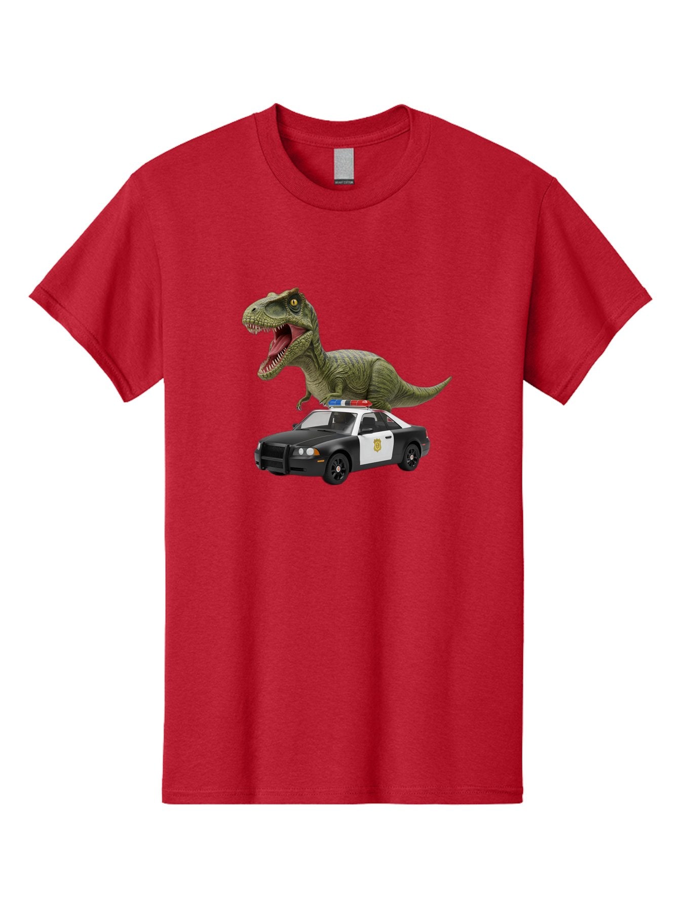 T-Rex-Police-Car Men'S Graphic Tee, 100% Cotton, Comfortable Casual Summer Wear, Machine Washable, Vintage Camera, Old Camera, Antique Camera, Black Camera, Classic Photography, Photography Equipment, Nostalgic Device, Film Camera, Camera Art Bai441 6