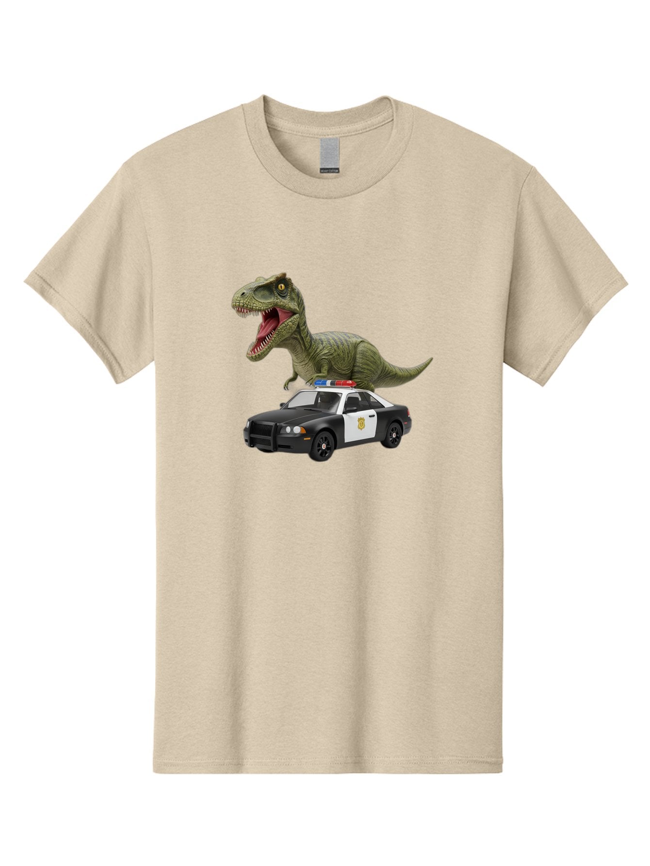 T-Rex-Police-Car Men'S Graphic Tee, 100% Cotton, Comfortable Casual Summer Wear, Machine Washable, Vintage Camera, Old Camera, Antique Camera, Black Camera, Classic Photography, Photography Equipment, Nostalgic Device, Film Camera, Camera Art Bai441