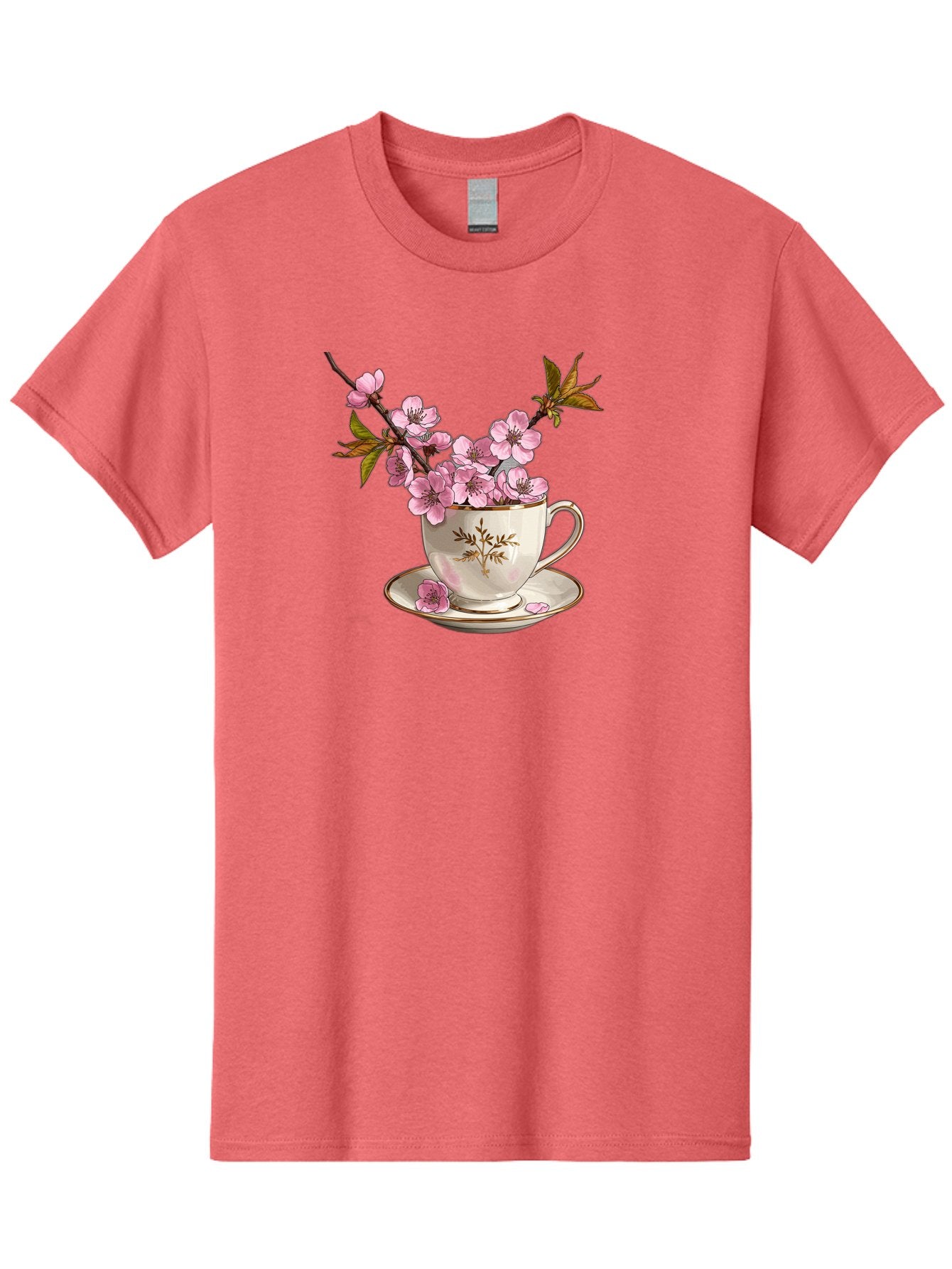 Tea-Cup-With-Cherry-Blossoms-2 Men'S Graphic Tee, 100% Cotton, Comfortable Casual Summer Wear, Machine Washable, Vintage Camera, Old Camera, Antique Camera, Black Camera, Classic Photography, Photography Equipment, Nostalgic Device, Bai447 8