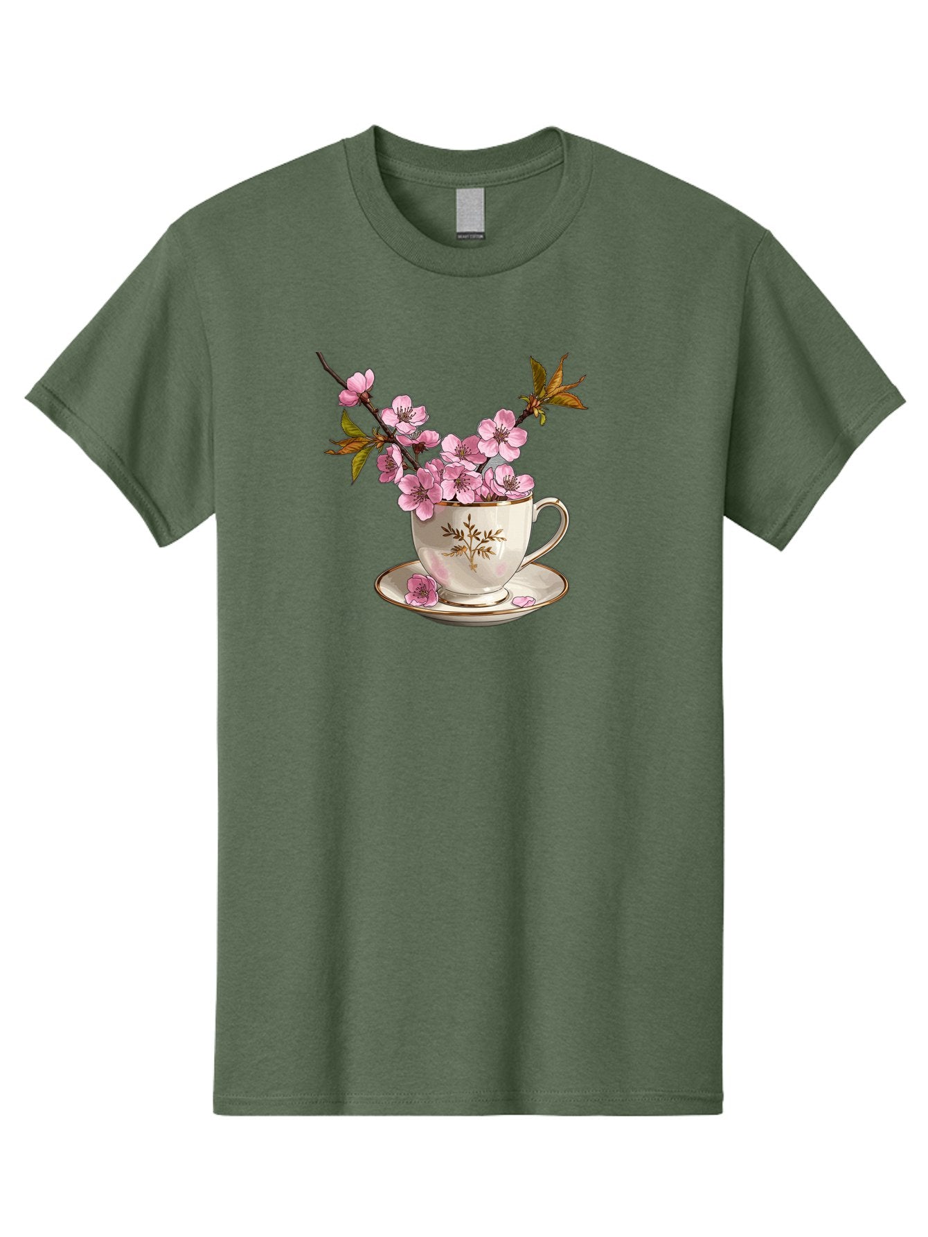 Tea-Cup-With-Cherry-Blossoms-2 Men'S Graphic Tee, 100% Cotton, Comfortable Casual Summer Wear, Machine Washable, Vintage Camera, Old Camera, Antique Camera, Black Camera, Classic Photography, Photography Equipment, Nostalgic Device, Bai447 12