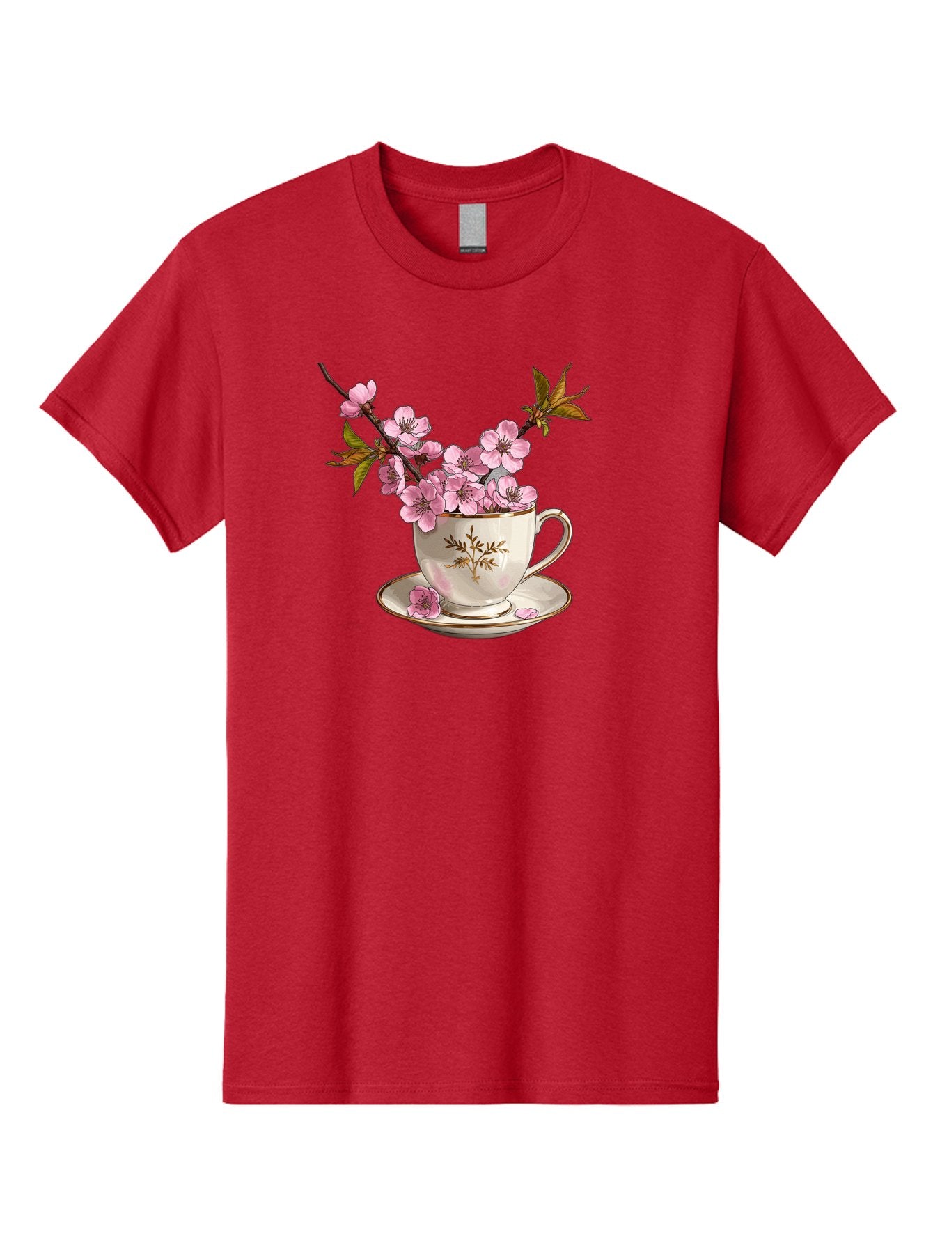 Tea-Cup-With-Cherry-Blossoms-2 Men'S Graphic Tee, 100% Cotton, Comfortable Casual Summer Wear, Machine Washable, Vintage Camera, Old Camera, Antique Camera, Black Camera, Classic Photography, Photography Equipment, Nostalgic Device, Bai447 11