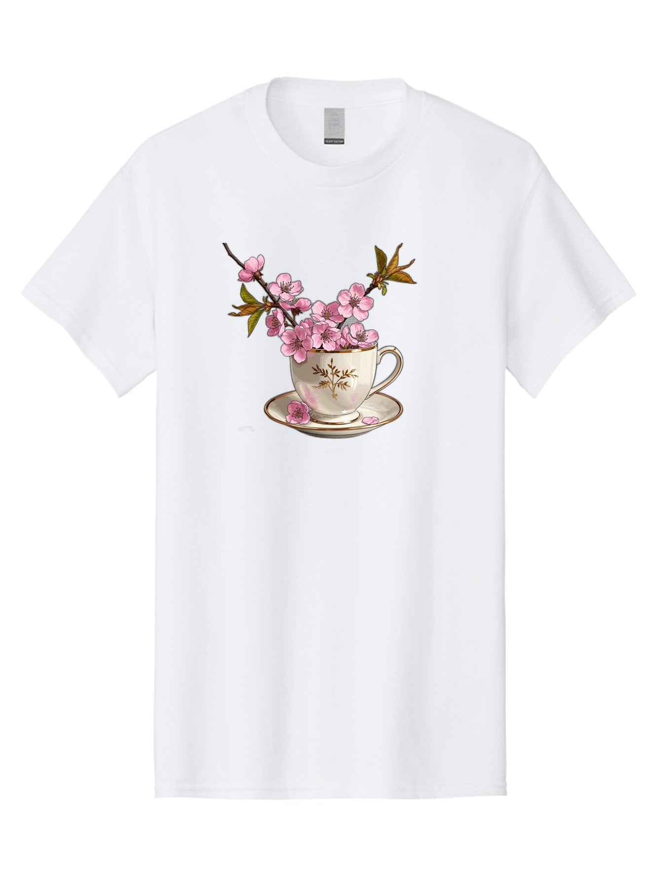 Tea-Cup-With-Cherry-Blossoms-2 Men'S Graphic Tee, 100% Cotton, Comfortable Casual Summer Wear, Machine Washable, Vintage Camera, Old Camera, Antique Camera, Black Camera, Classic Photography, Photography Equipment, Nostalgic Device, Bai447 7