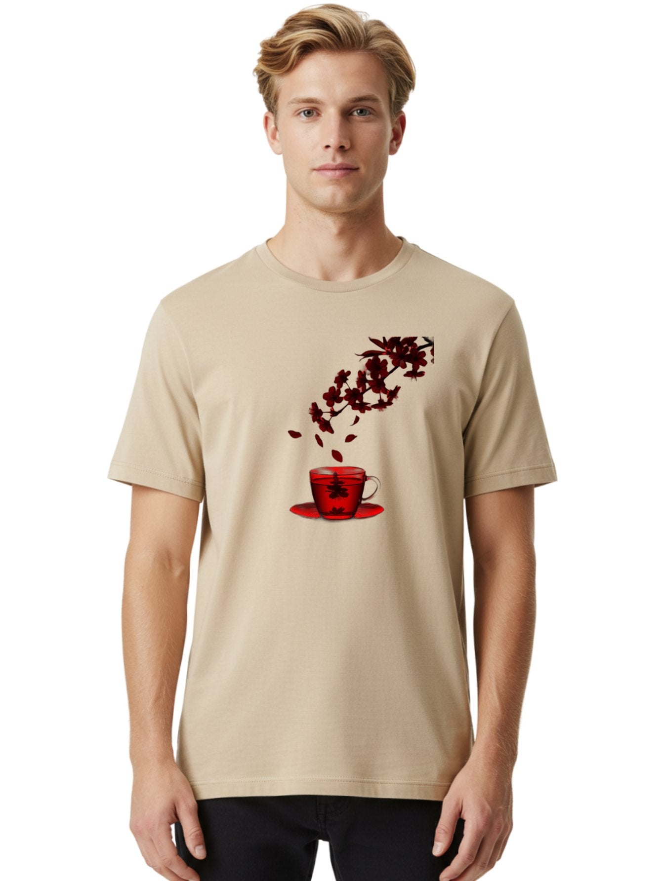 Tea-Cup Men'S Graphic Tee, 100% Cotton, Comfortable Casual Summer Wear, Machine Washable, Vintage Camera, Old Camera, Antique Camera, Black Camera, Classic Photography, Photography Equipment, Nostalgic Device, Film Camera, Camera Art Bai450 16