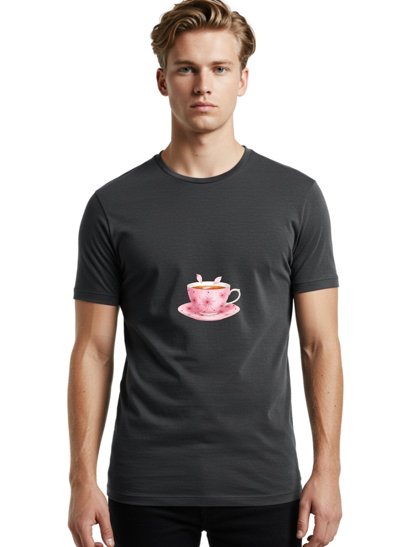 Teacup-With-Rabbit-Ears Men'S Graphic Tee, 100% Cotton, Comfortable Casual Summer Wear, Machine Washable, Vintage Camera, Old Camera, Antique Camera, Black Camera, Classic Photography, Photography Equipment, Nostalgic Device, Film Camera, Bai451 25