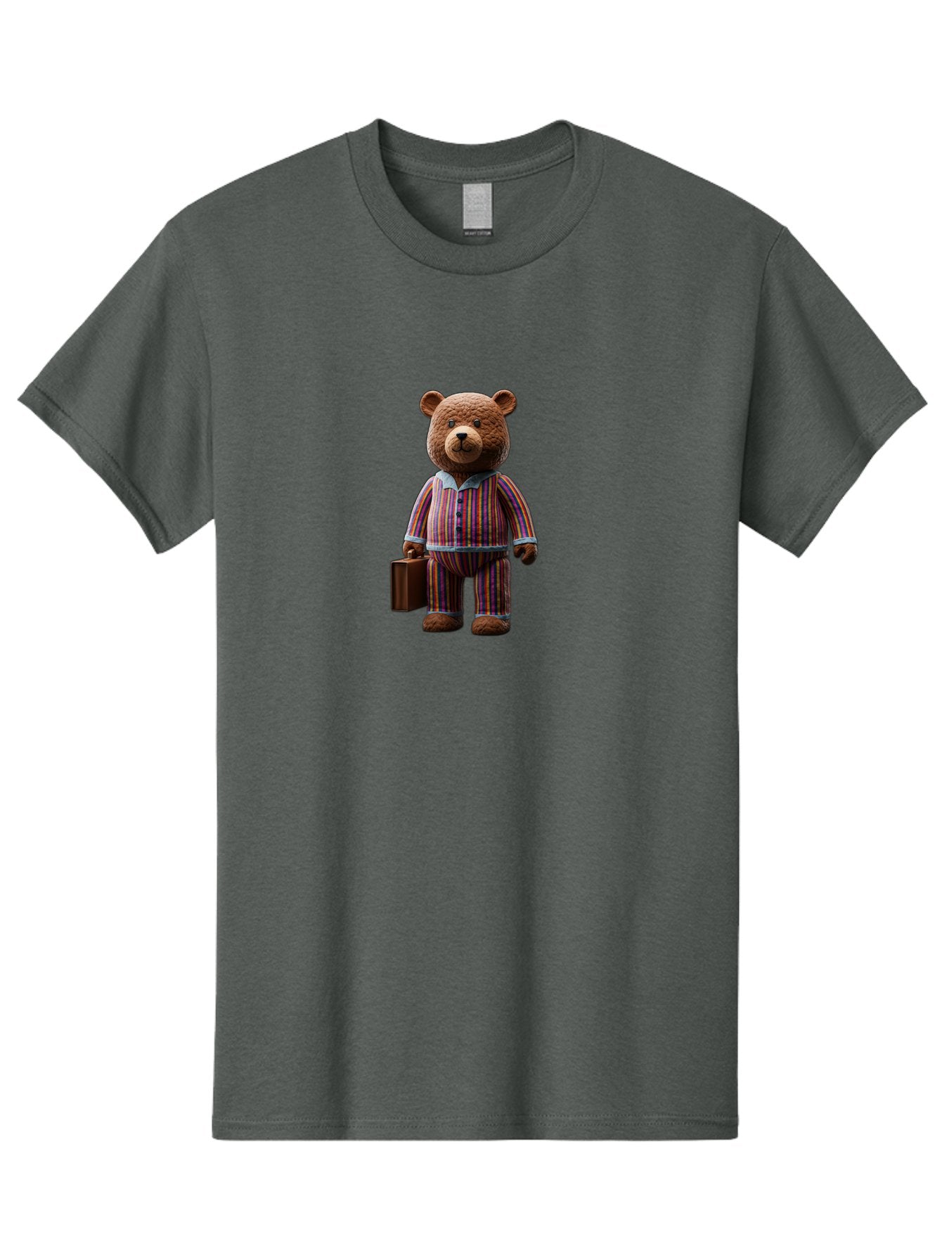 Teddy-Bear-In-Pajamas-11 Men'S Graphic Tee, 100% Cotton, Comfortable Casual Summer Wear, Machine Washable, Vintage Camera, Old Camera, Antique Camera, Black Camera, Classic Photography, Photography Equipment, Nostalgic Device, Film Camera, Bai456 3
