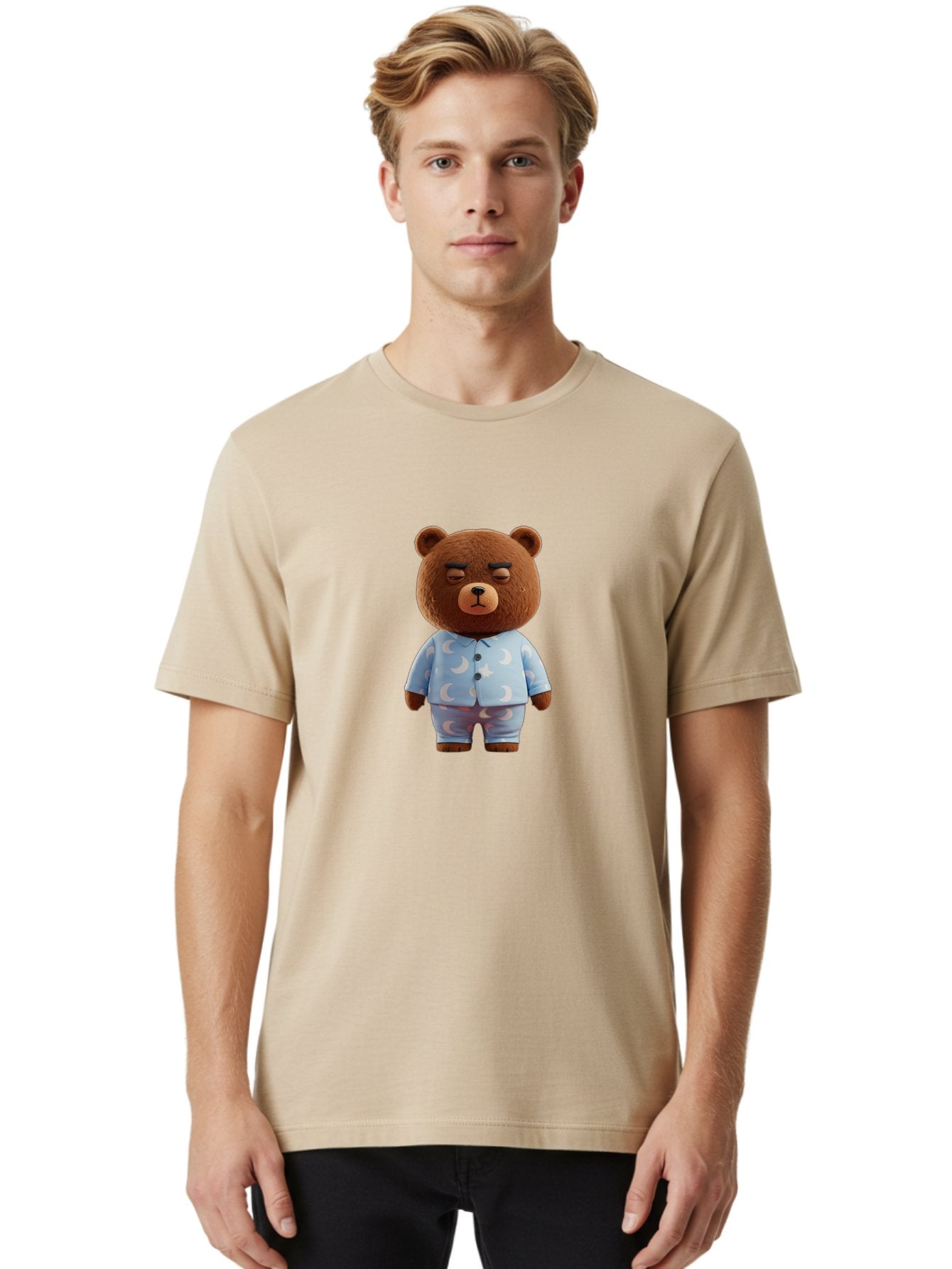 Teddy-Bear-In-Pajamas-5 Men'S Graphic Tee, 100% Cotton, Comfortable Casual Summer Wear, Machine Washable, Vintage Camera, Old Camera, Antique Camera, Black Camera, Classic Photography, Photography Equipment, Nostalgic Device, Film Camera, Bai460 18