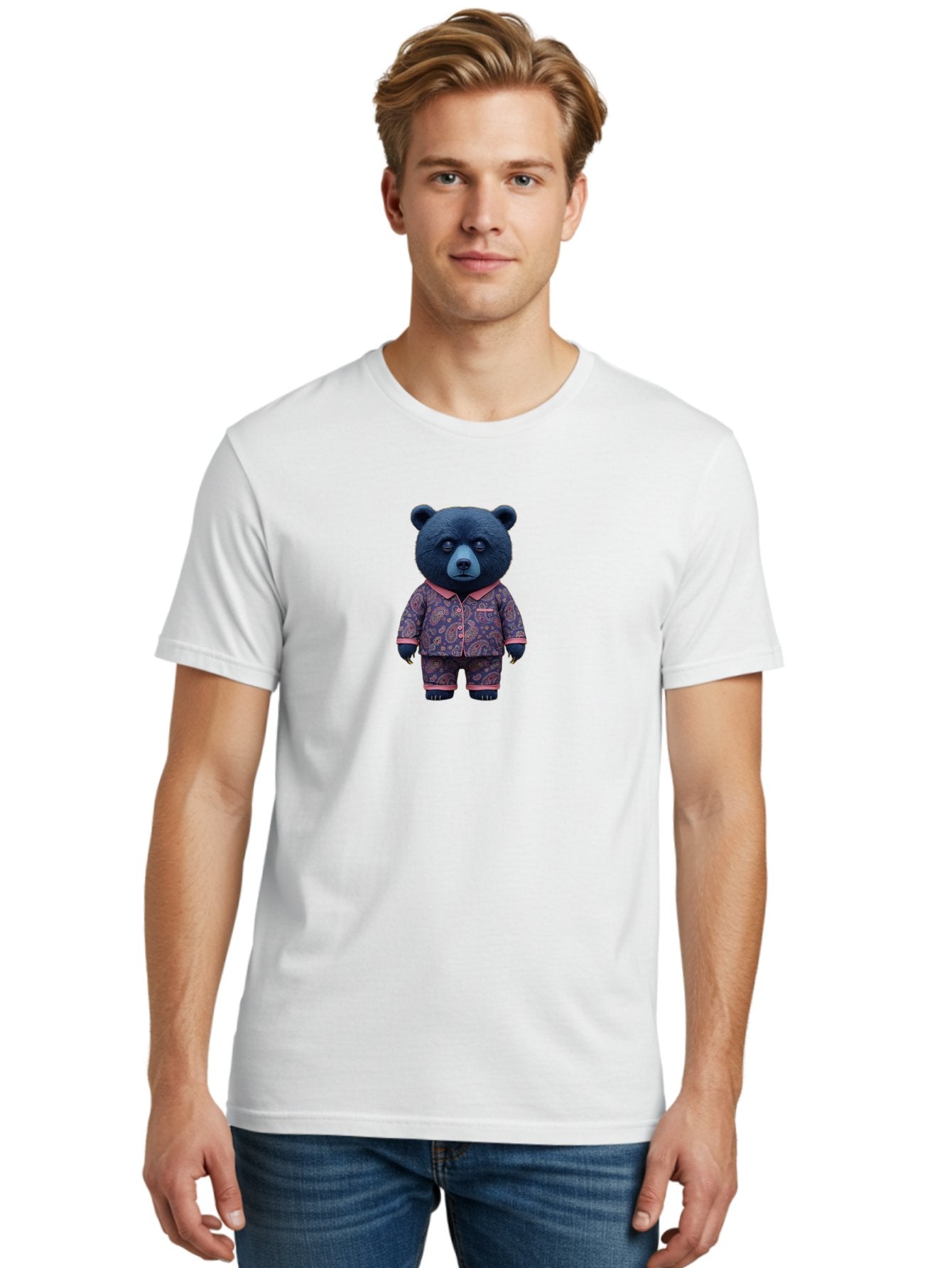 Teddy-Bear-In-Pajamas-8 Men'S Graphic Tee, 100% Cotton, Comfortable Casual Summer Wear, Machine Washable, Vintage Camera, Old Camera, Antique Camera, Black Camera, Classic Photography, Photography Equipment, Nostalgic Device, Film Camera, Bai463 28