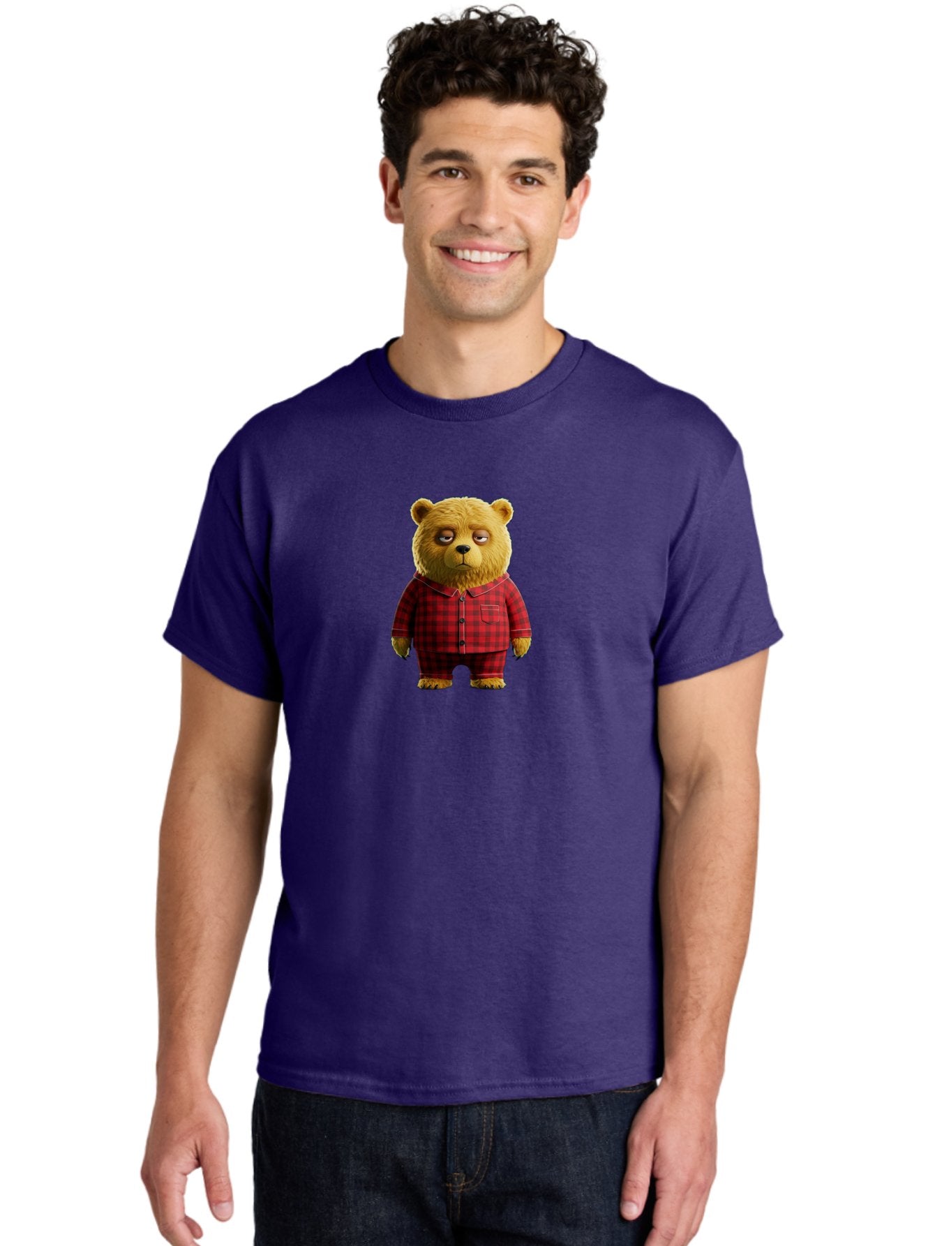 Teddy-In-Pajamas-1 Men'S Graphic Tee, 100% Cotton, Comfortable Casual Summer Wear, Machine Washable, Vintage Camera, Old Camera, Antique Camera, Black Camera, Classic Photography, Photography Equipment, Nostalgic Device, Film Camera, Bai473 22