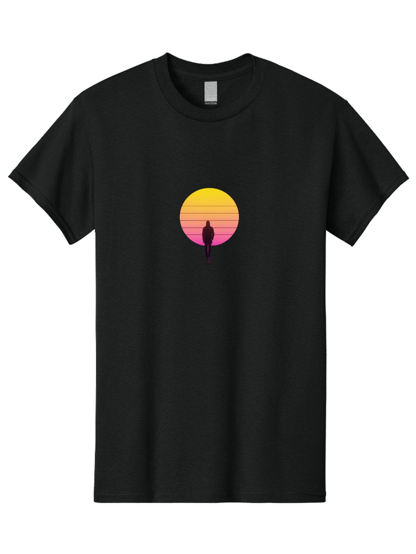 Vaporwave-Silhouette Men'S Graphic Tee, 100% Cotton, Comfortable Casual Summer Wear, Machine Washable, Vintage Camera, Old Camera, Antique Camera, Black Camera, Classic Photography, Photography Equipment, Nostalgic Device, Film Camera, Bai493 14