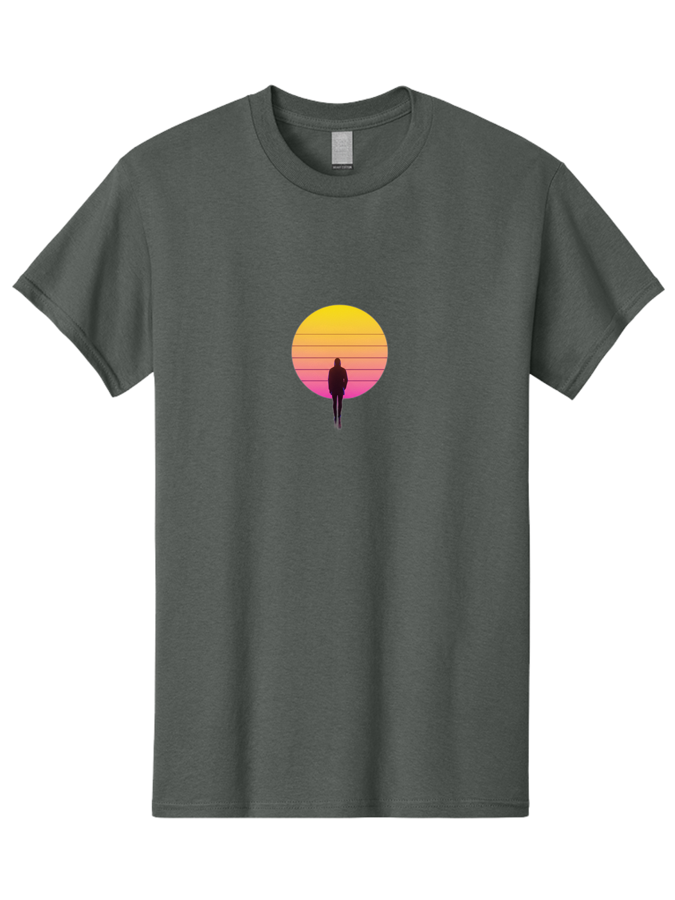 Vaporwave-Silhouette Men'S Graphic Tee, 100% Cotton, Comfortable Casual Summer Wear, Machine Washable, Vintage Camera, Old Camera, Antique Camera, Black Camera, Classic Photography, Photography Equipment, Nostalgic Device, Film Camera, Bai493 14