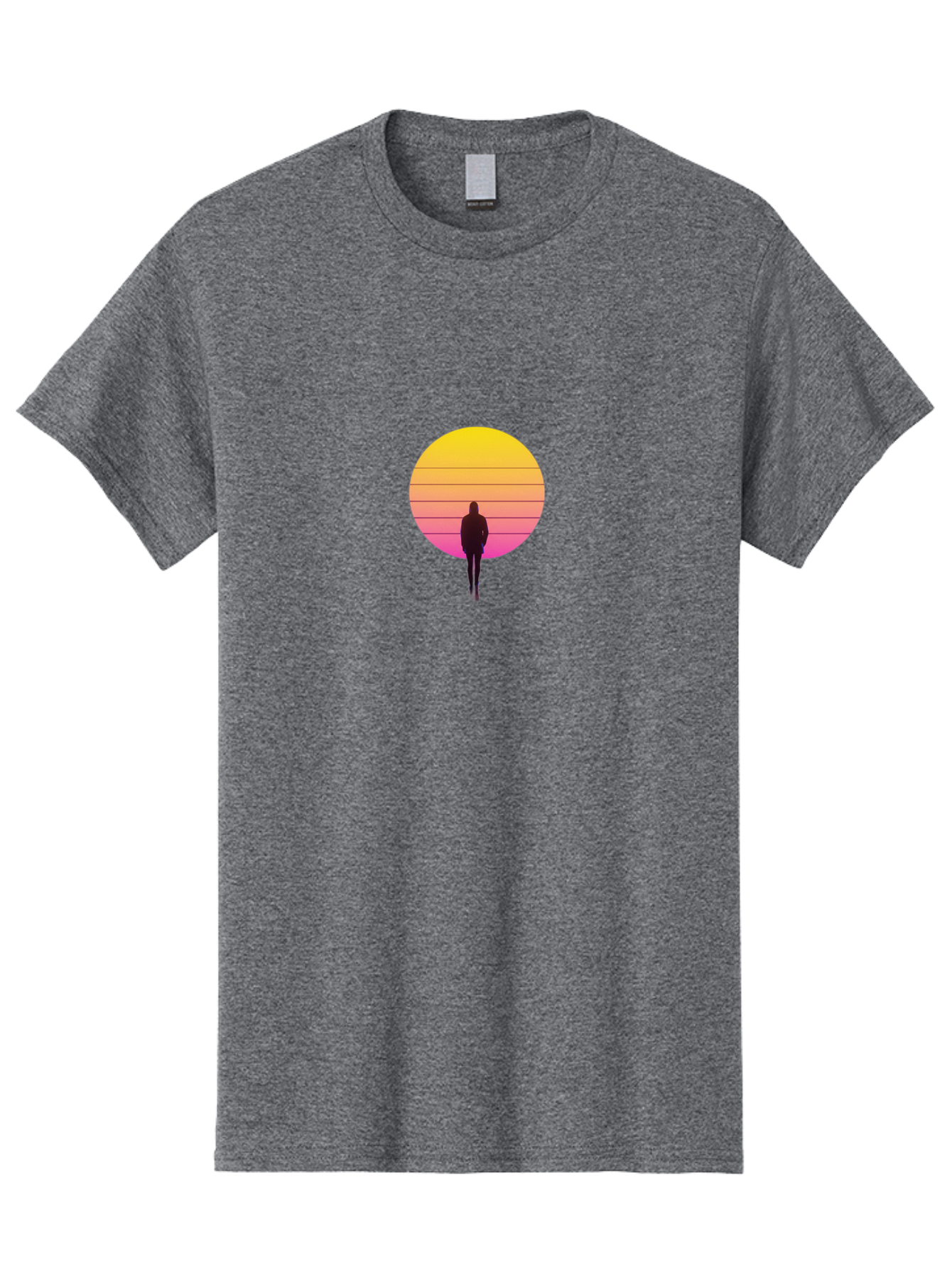 Vaporwave-Silhouette Men'S Graphic Tee, 100% Cotton, Comfortable Casual Summer Wear, Machine Washable, Vintage Camera, Old Camera, Antique Camera, Black Camera, Classic Photography, Photography Equipment, Nostalgic Device, Film Camera, Bai493 8