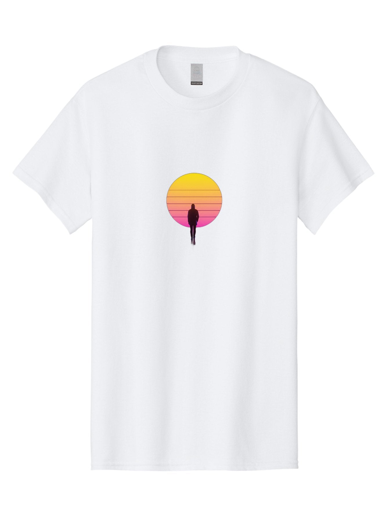 Vaporwave-Silhouette Men'S Graphic Tee, 100% Cotton, Comfortable Casual Summer Wear, Machine Washable, Vintage Camera, Old Camera, Antique Camera, Black Camera, Classic Photography, Photography Equipment, Nostalgic Device, Film Camera, Bai493 4