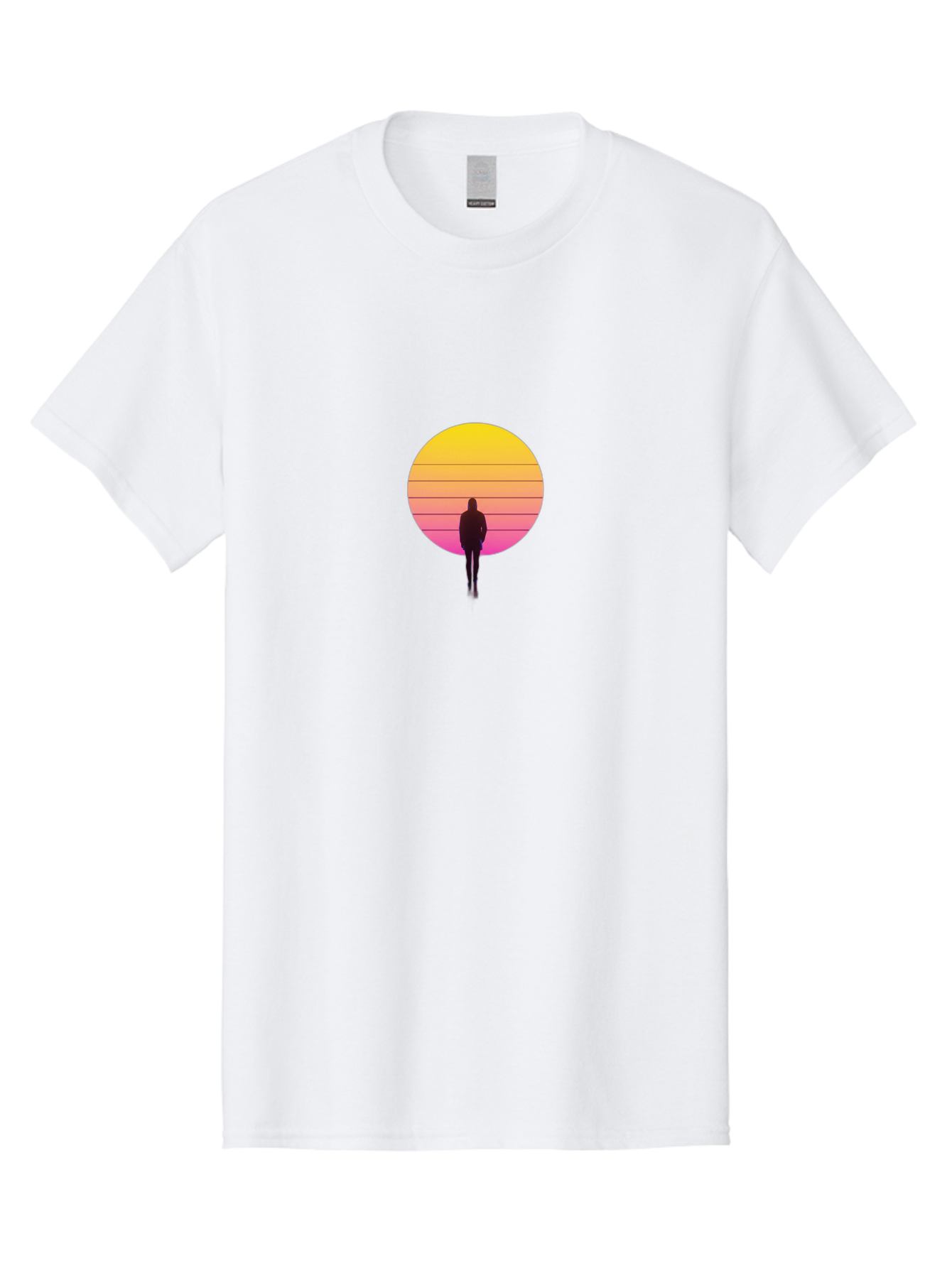 Vaporwave-Silhouette Men'S Graphic Tee, 100% Cotton, Comfortable Casual Summer Wear, Machine Washable, Vintage Camera, Old Camera, Antique Camera, Black Camera, Classic Photography, Photography Equipment, Nostalgic Device, Film Camera, Bai493 12