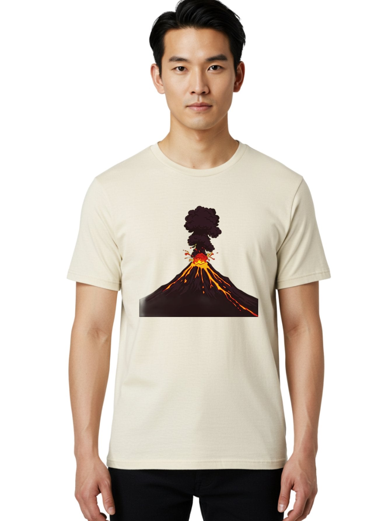 Volcano-Erupting-13 Men'S Graphic Tee, 100% Cotton, Comfortable Casual Summer Wear, Machine Washable, Vintage Camera, Old Camera, Antique Camera, Black Camera, Classic Photography, Photography Equipment, Nostalgic Device, Film Camera, Bai522 19