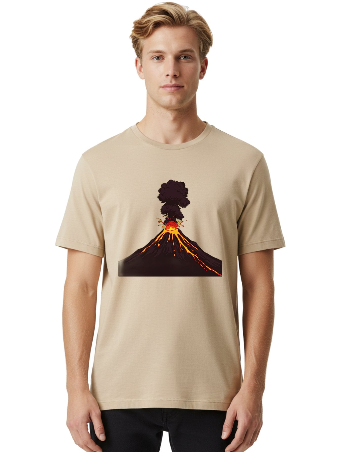 Volcano-Erupting-13 Men'S Graphic Tee, 100% Cotton, Comfortable Casual Summer Wear, Machine Washable, Vintage Camera, Old Camera, Antique Camera, Black Camera, Classic Photography, Photography Equipment, Nostalgic Device, Film Camera, Bai522 28