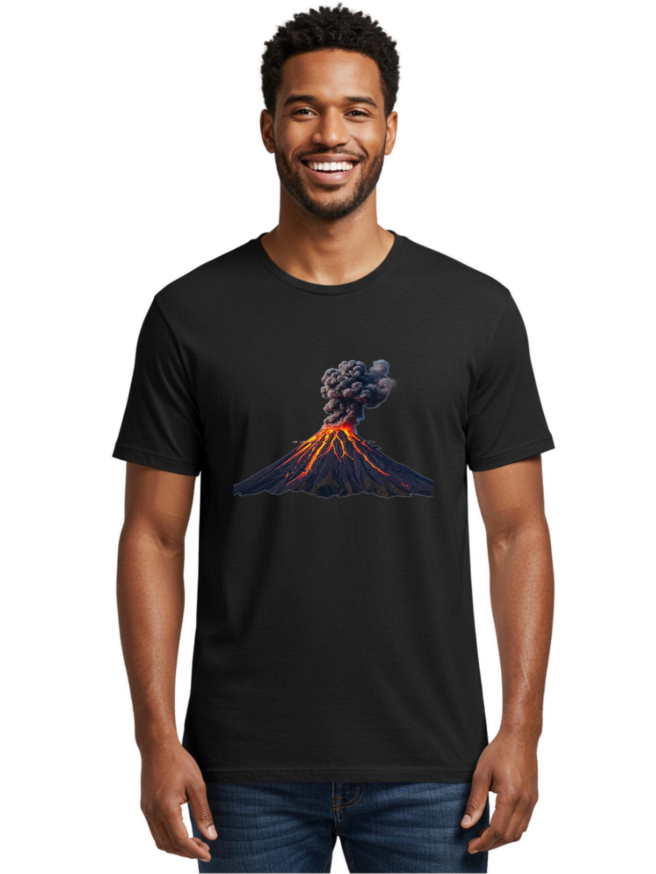 Volcano-Erupting-15 Men'S Graphic Tee, 100% Cotton, Comfortable Casual Summer Wear, Machine Washable, Vintage Camera, Old Camera, Antique Camera, Black Camera, Classic Photography, Photography Equipment, Nostalgic Device, Film Camera, Bai524 17