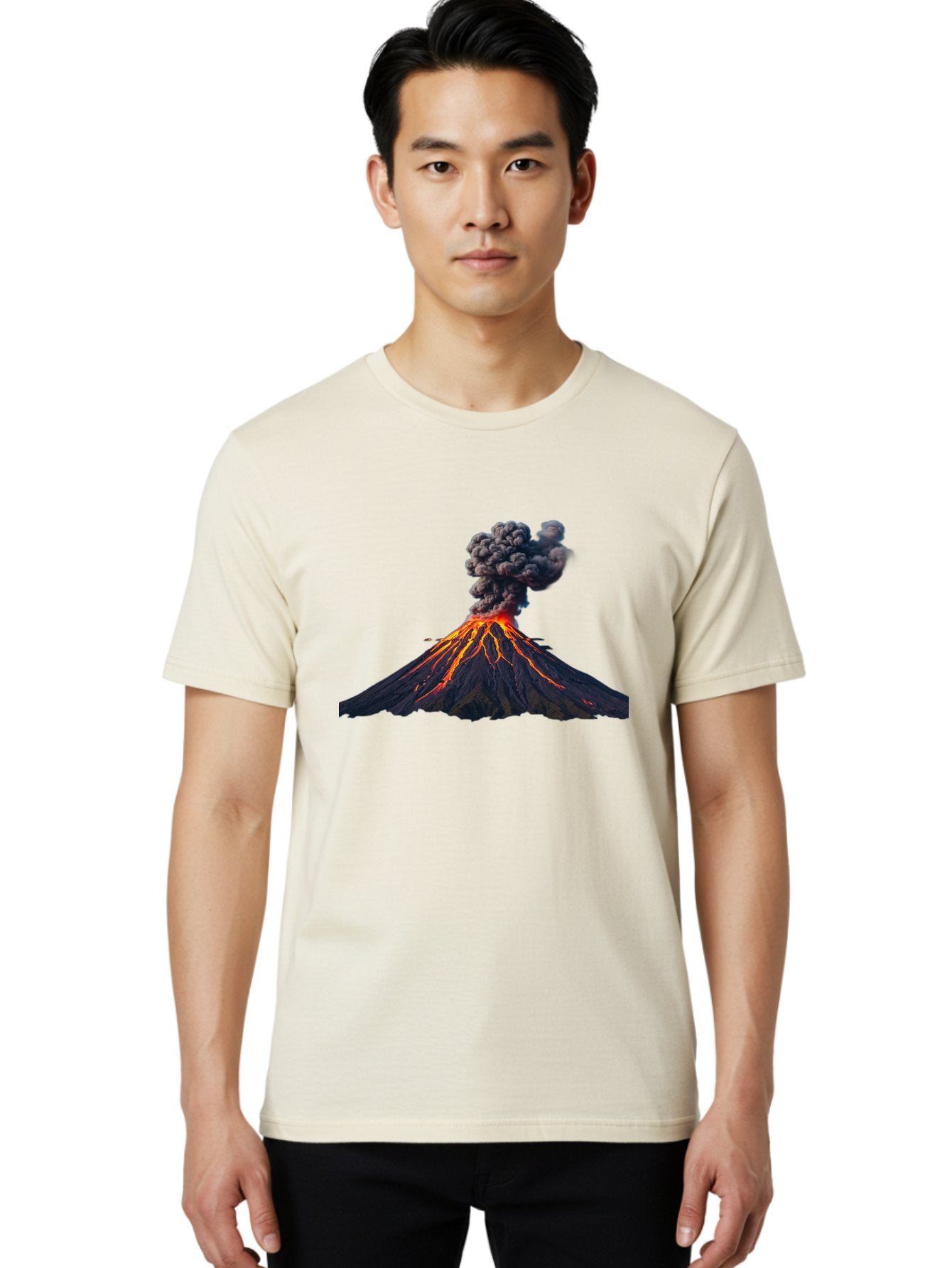 Volcano-Erupting-15 Men'S Graphic Tee, 100% Cotton, Comfortable Casual Summer Wear, Machine Washable, Vintage Camera, Old Camera, Antique Camera, Black Camera, Classic Photography, Photography Equipment, Nostalgic Device, Film Camera, Bai524 26